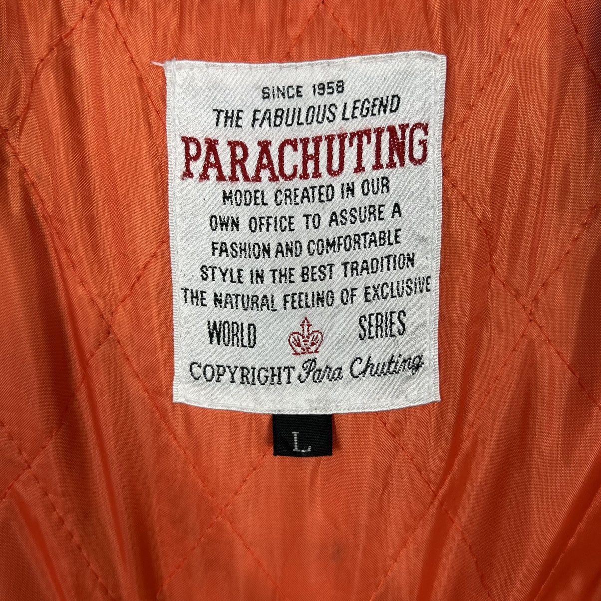 Vintage PARACHUTING Maroon Parka Fullzip Hooded Jacket #3963-C180 Size US L / EU 52-54 / 3 - 15 Thumbnail