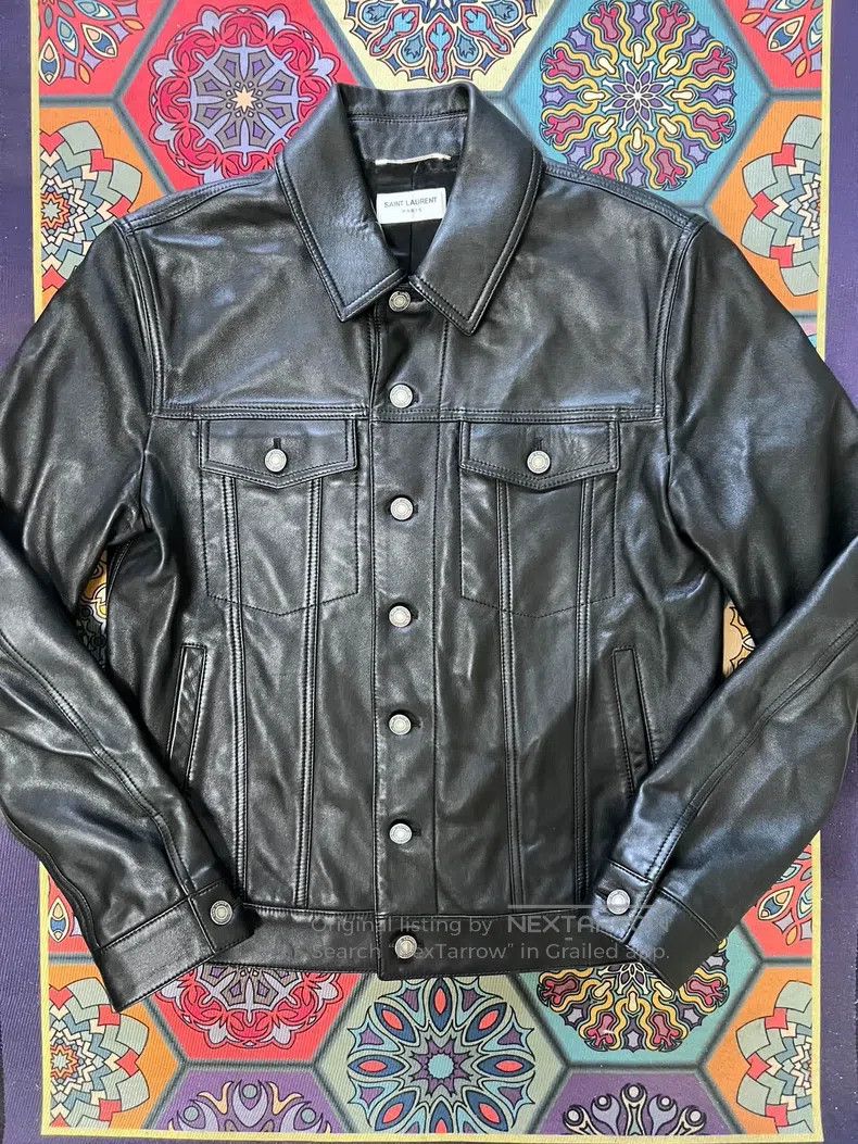 Saint Laurent Paris Saint Laurent Paris Leather Jacket Blazer Size US M / EU 48-50 / 2 - 1 Thumbnail