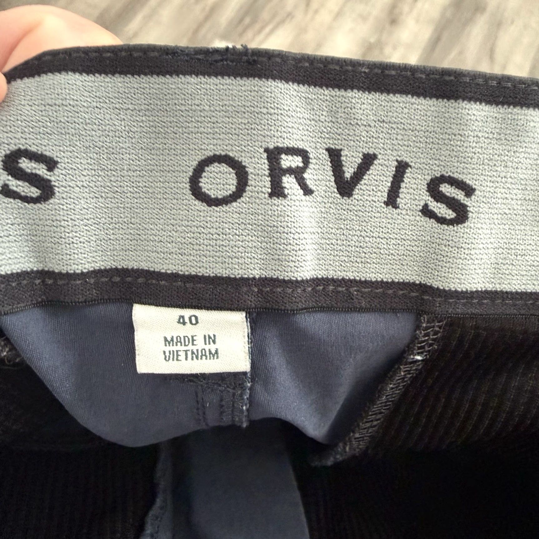 Orvis Orvis Trek Cargo Pant Mens Sz 40x31 Blue Nylon Stretch Phone Pocket Straight Leg Size US 40 / EU 56 - 2 Thumbnail