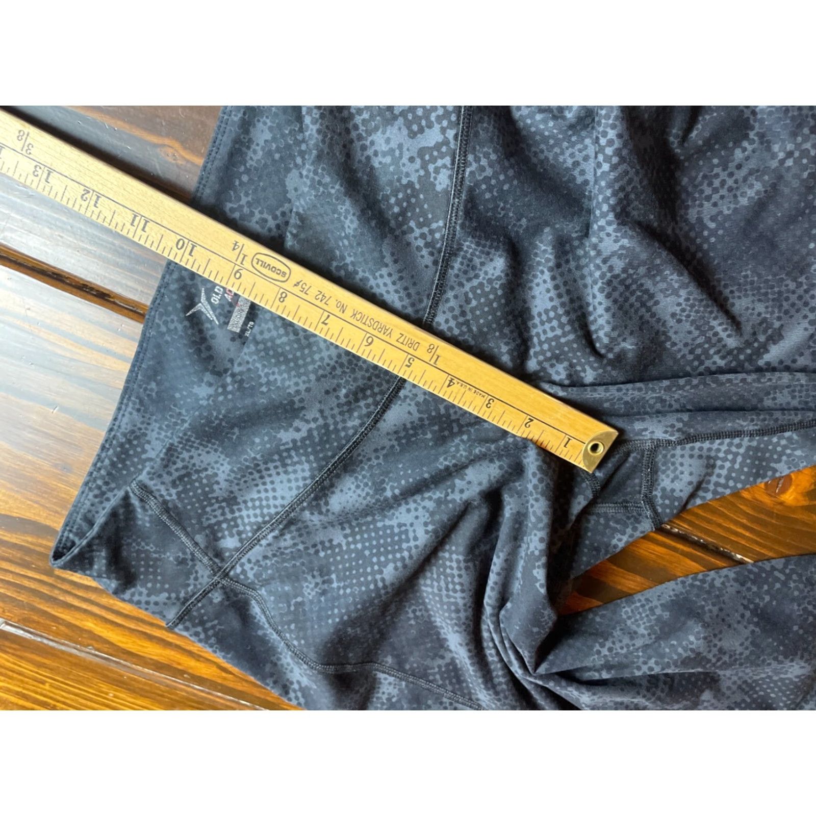 Old Navy Old Navy Active Leggings Women's XL Black Gray Activewear GO-DRY Stretch Size 40" / US 18 - 5 Thumbnail