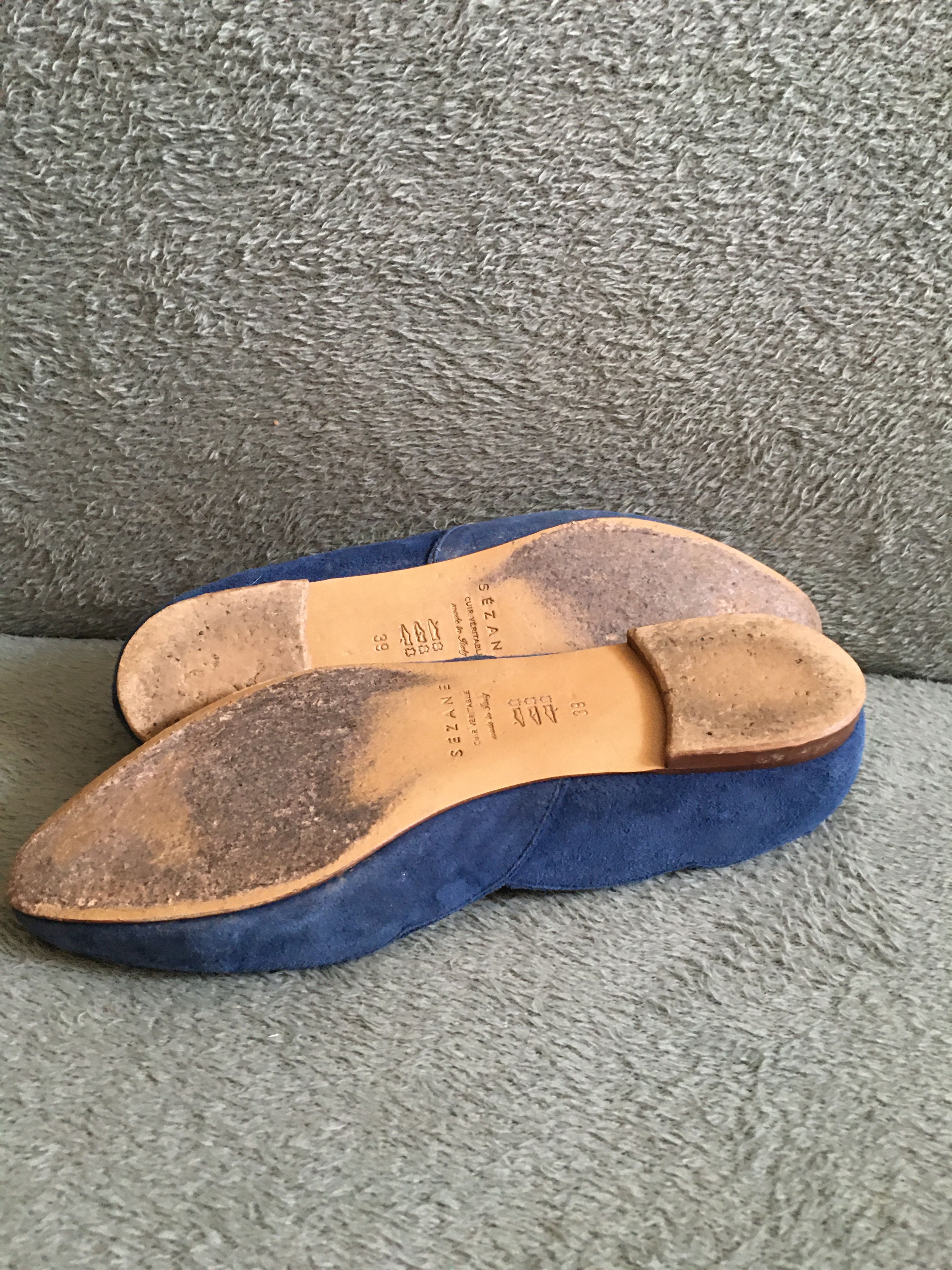 Sezane Sezane Blue Suede Flats Shoes EU 39 Size US 9 / IT 39 - 9 Thumbnail