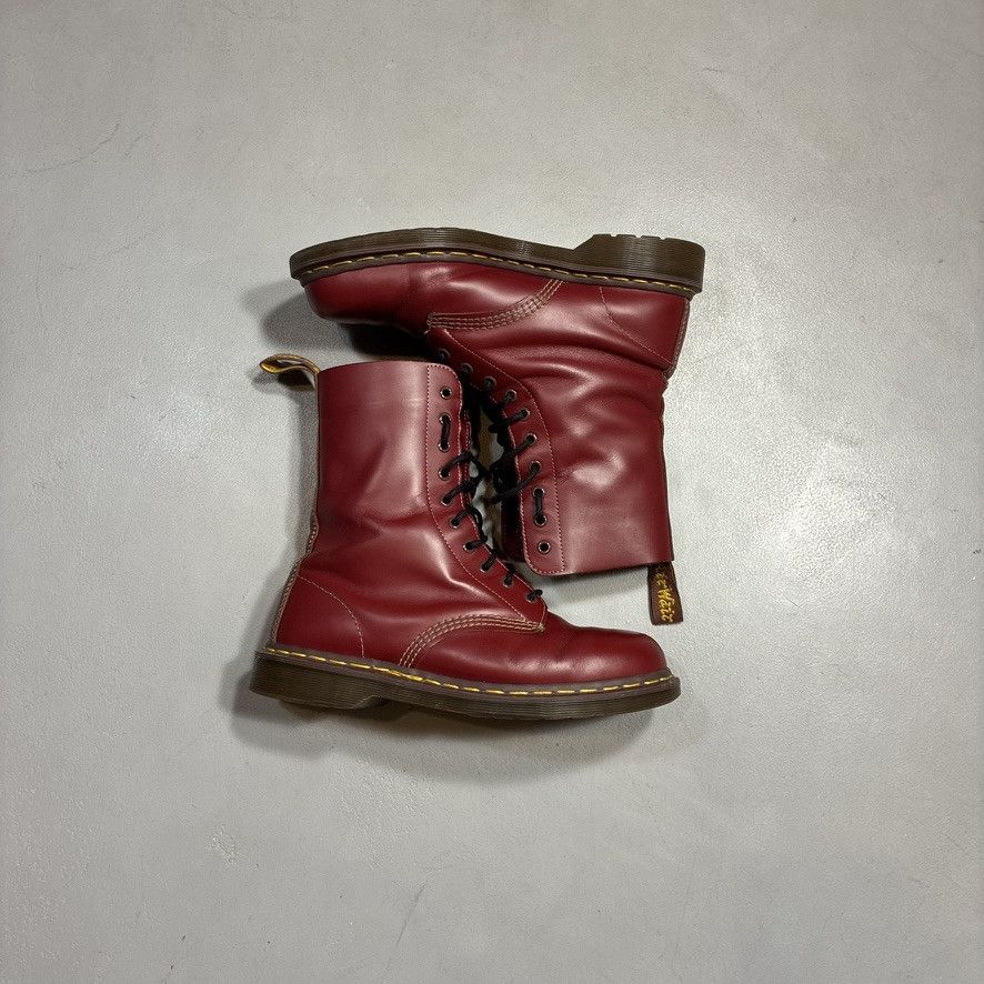 Dr. Martens Vintage Dr. Martens 1490 Made in England Cherry Red Boots Size US 9 / EU 42 - 2 Thumbnail