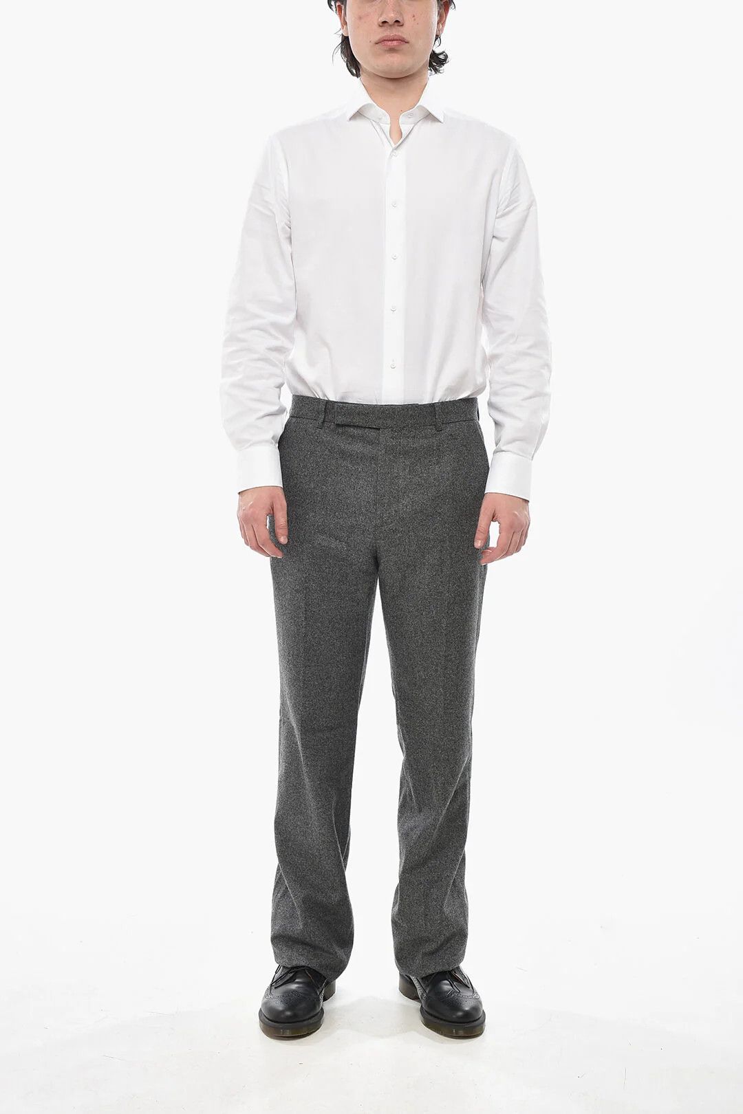 Givenchy og1mm0326 Wool-Flannel 4-Pocket Pant in Grey Size US 32 / EU 48 - 4 Thumbnail