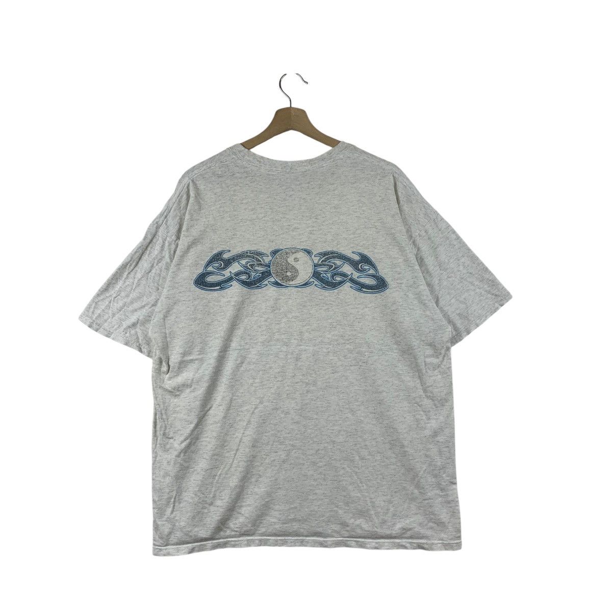 Vintage Vintage 90’ GUAM USA FLAME Tattoo Ying Yang Surf Tee Shirt Size US XL / EU 56 / 4 - 5 Thumbnail