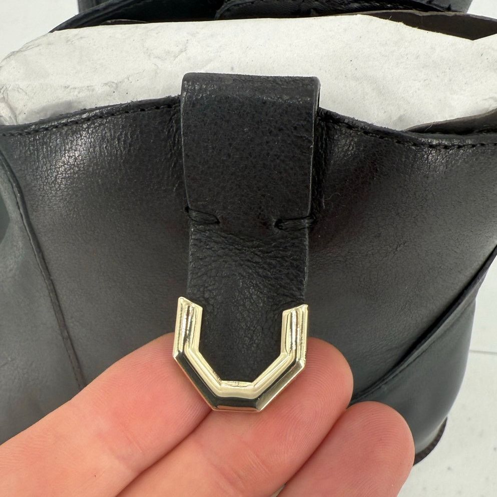 Cole Haan NEW Cole Haan Women's Maci Black Leather Heeled Booties Size US 6.5 / IT 36.5 - 7 Thumbnail
