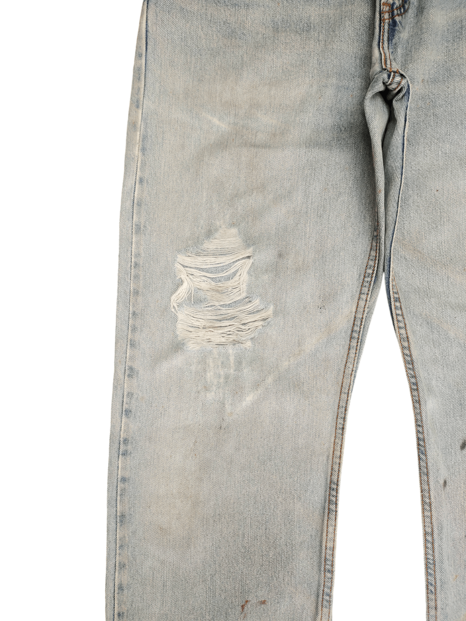 Levi's Size 33x32 Vintage Levis 505 Light Wash Jeans Regular Fit Size US 33 - 8 Thumbnail