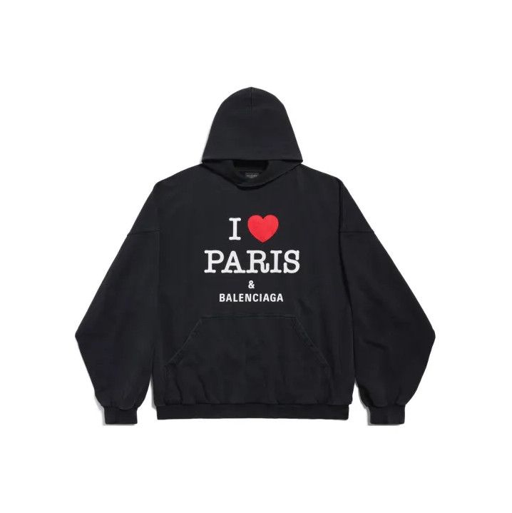 Balenciaga Balenciaga Black Paris Liberty Hoodie | Grailed
