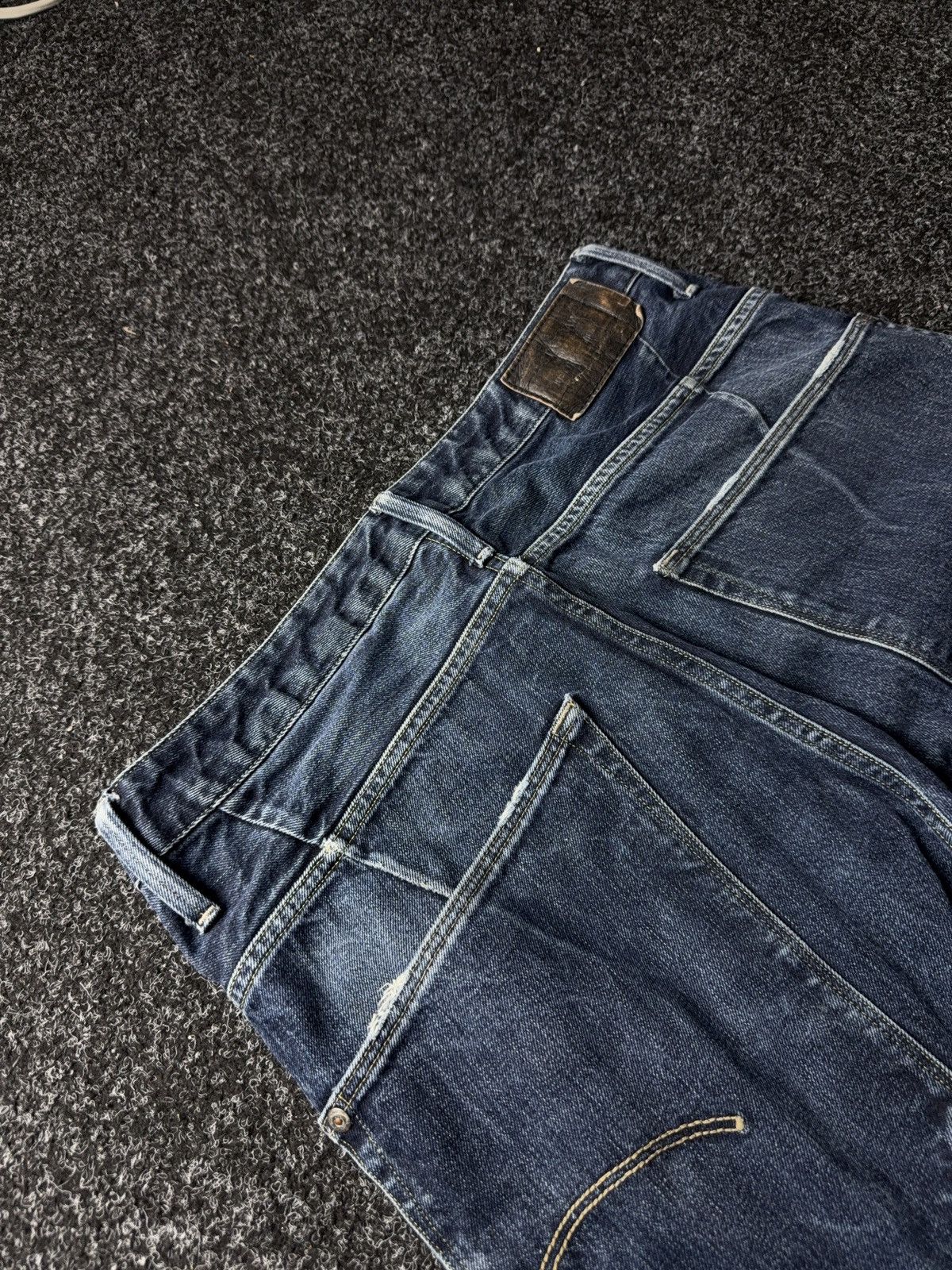G-Star Y2K 00s G-Star RAW Vintage Distressed Denim Jeans Blue 32 Size US 32 / EU 48 - 15 Thumbnail