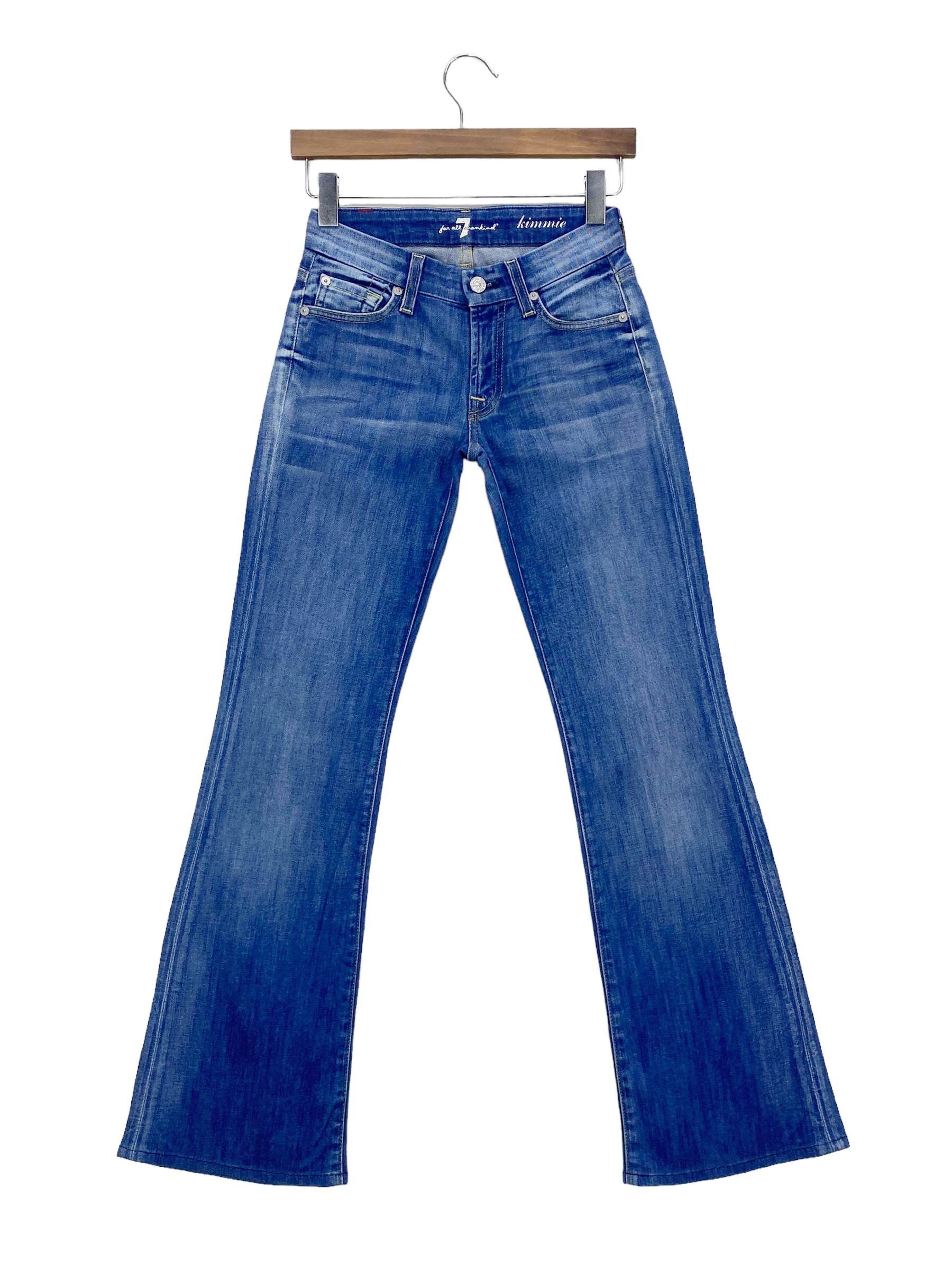 7 For All Mankind × Japanese Brand 7 for all mankind Flare Jeans Size 23" - 2 Thumbnail