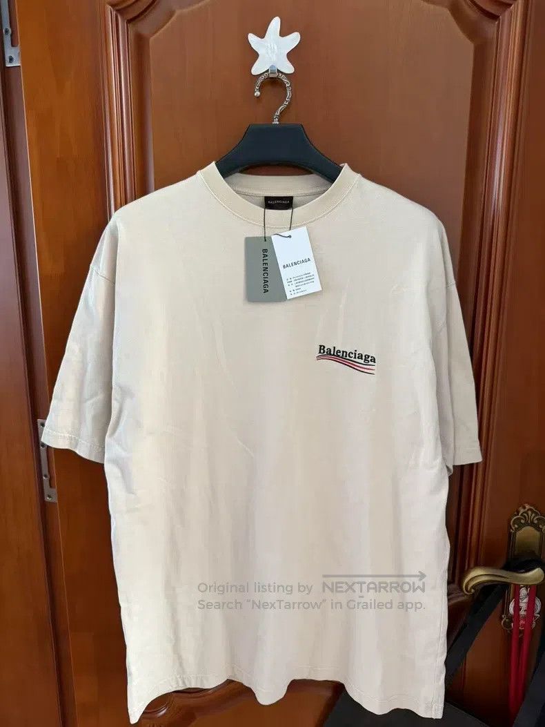 Balenciaga Balenciaga Coca-Cola Embroidered Short-Sleeve Light Pink Size US M / EU 48-50 / 2 - 1 Thumbnail