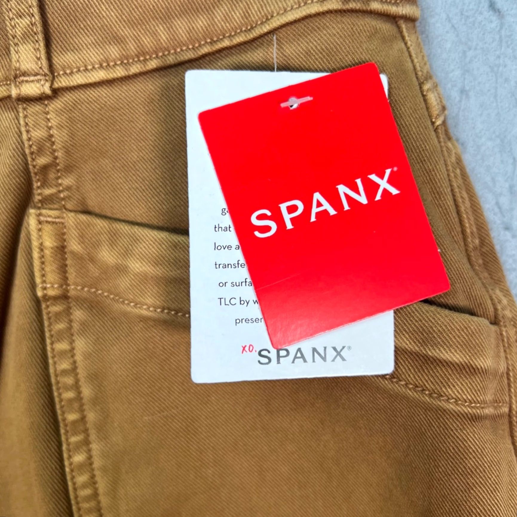 Spanx Spanx Womens Size Small Brown Twill Tapered Leg Pants NEW! Size 28" / US 6 / IT 42 - 5 Thumbnail