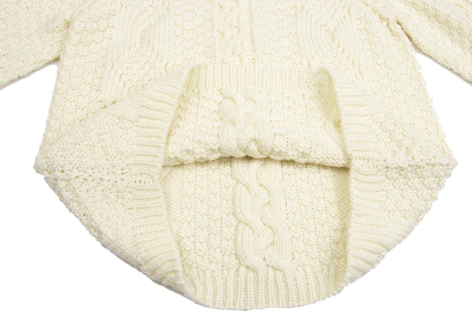 Maison Margiela Chunky Cable Knit Sweater in Cream, Size S Size US S / EU 44-46 / 1 - 10 Thumbnail