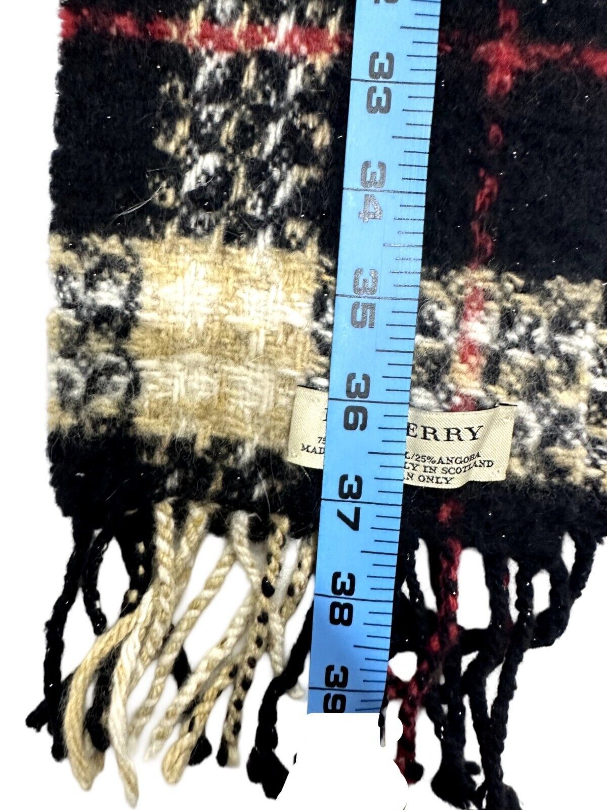 Burberry Burberry Authentic Unisex Scarf 75%Lambswool 25%Angora Size ONE SIZE - 6 Thumbnail