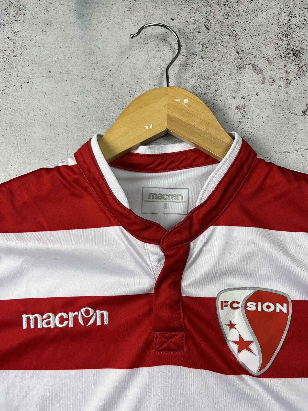 Macron Macron Fc Sion Home 2020/2021 Soccer Jersey Football Shirt Size US S / EU 44-46 / 1 - 2 Thumbnail
