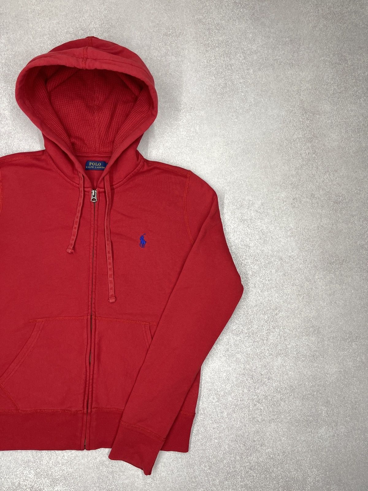 Polo Ralph Lauren Womens Polo Ralph Lauren Red Zip Hoodie Y2K Rugby Size M Size M / US 6-8 / IT 42-44 - 3 Thumbnail