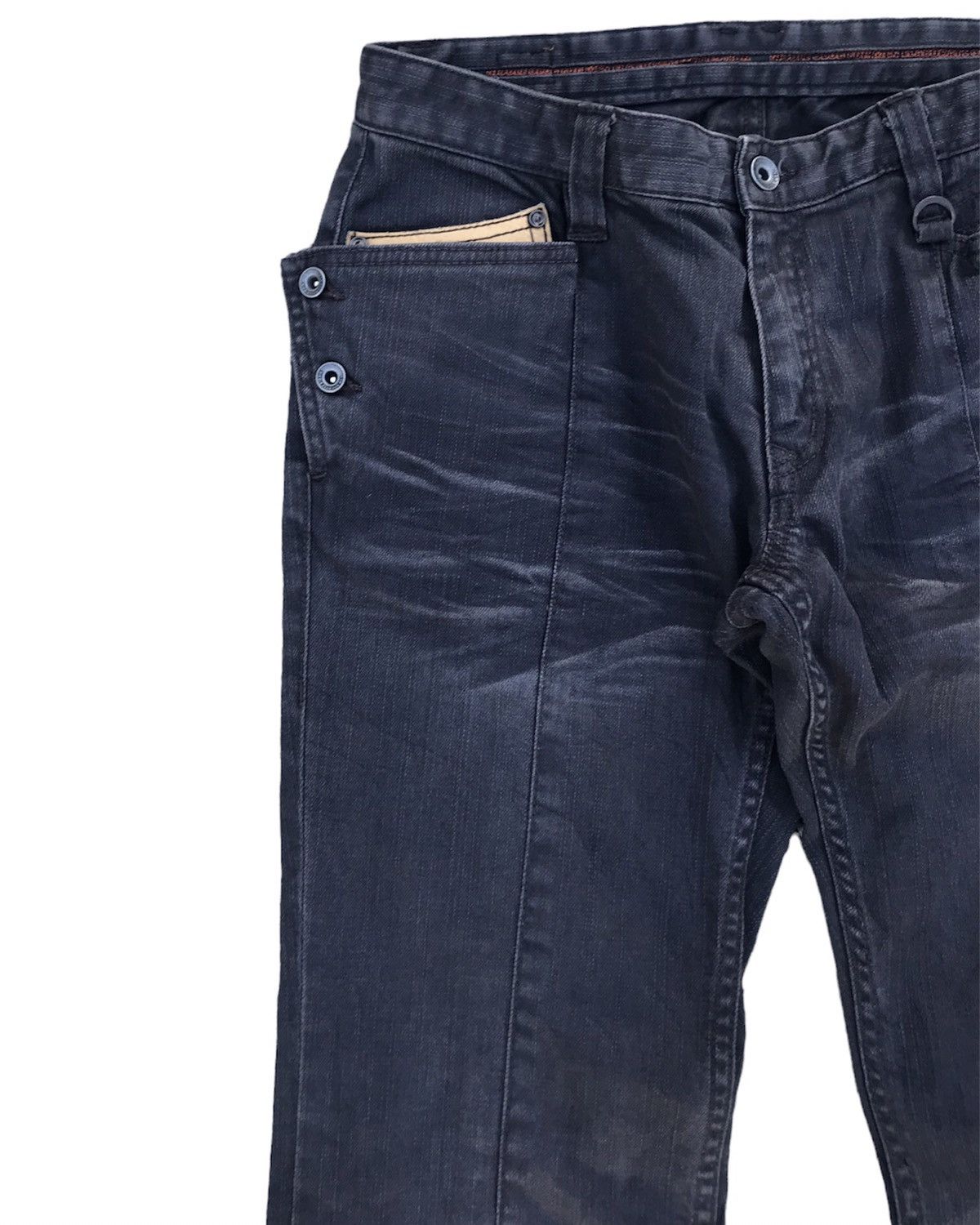 Nicole Club ‼️OFFER ME‼️ Nicole Club for Men Leather Pocket Flared Pants Size US 29 - 8 Thumbnail