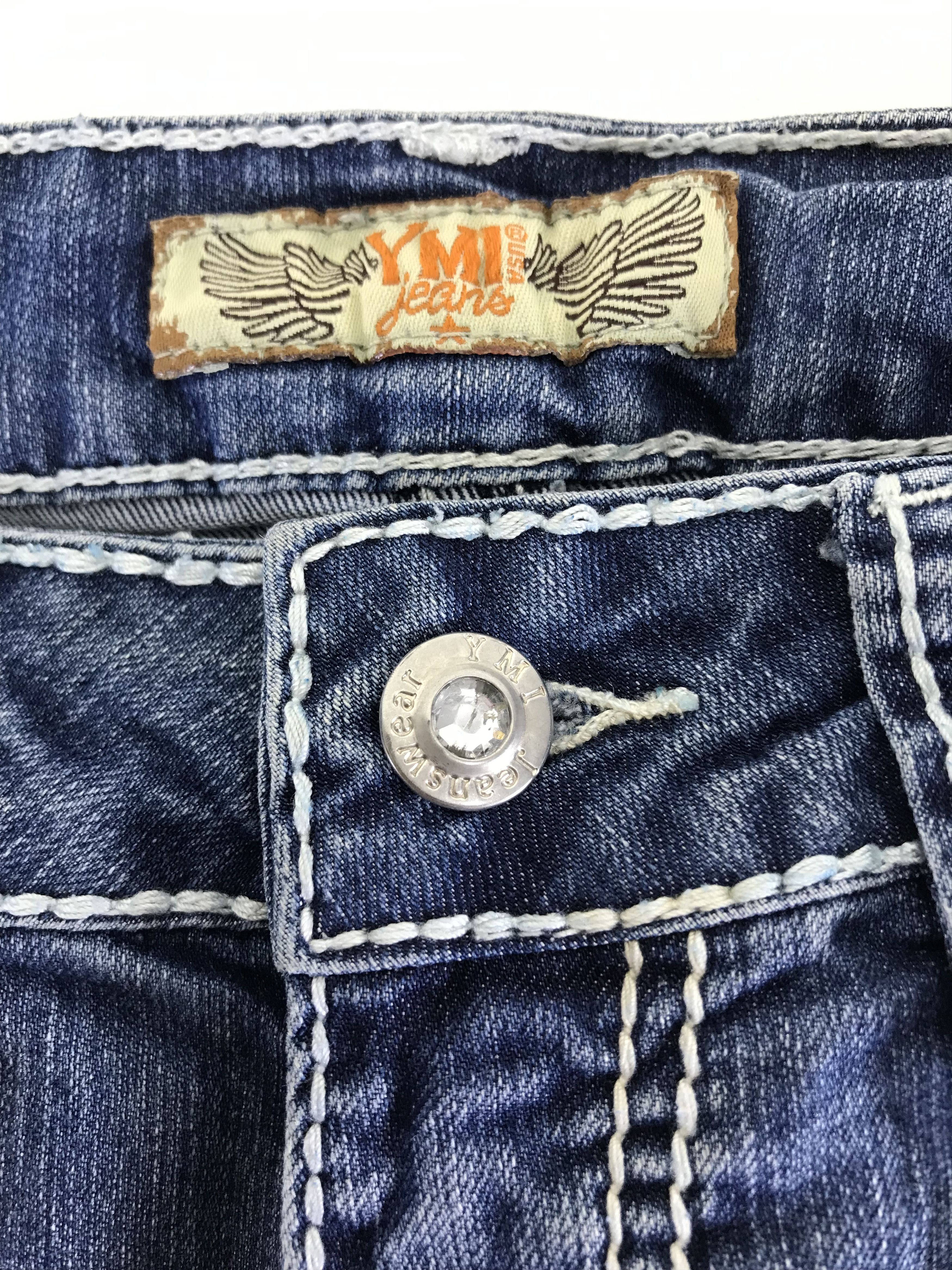 If Six Was Nine Vintage Japanese Super Flare Jeans Blue Washed Denim Size 30" / US 8 / IT 44 - 10 Thumbnail