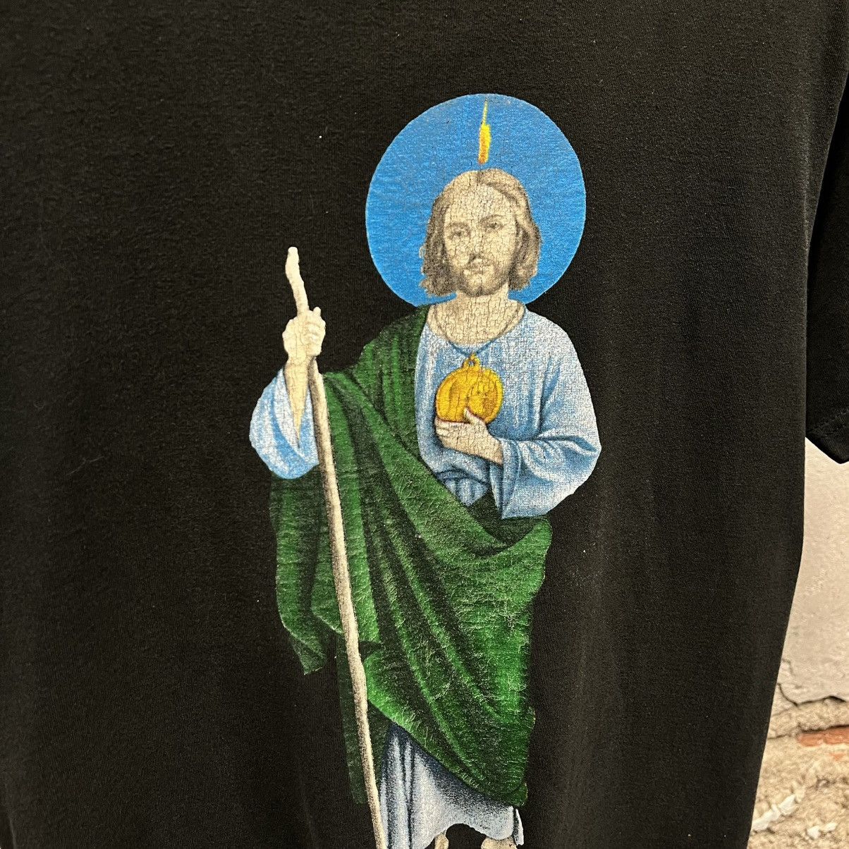 Vintage Vintage 90s Saint Judas Thaddeus St. Jude Art Painting Tee L Size US L / EU 52-54 / 3 - 2 Thumbnail