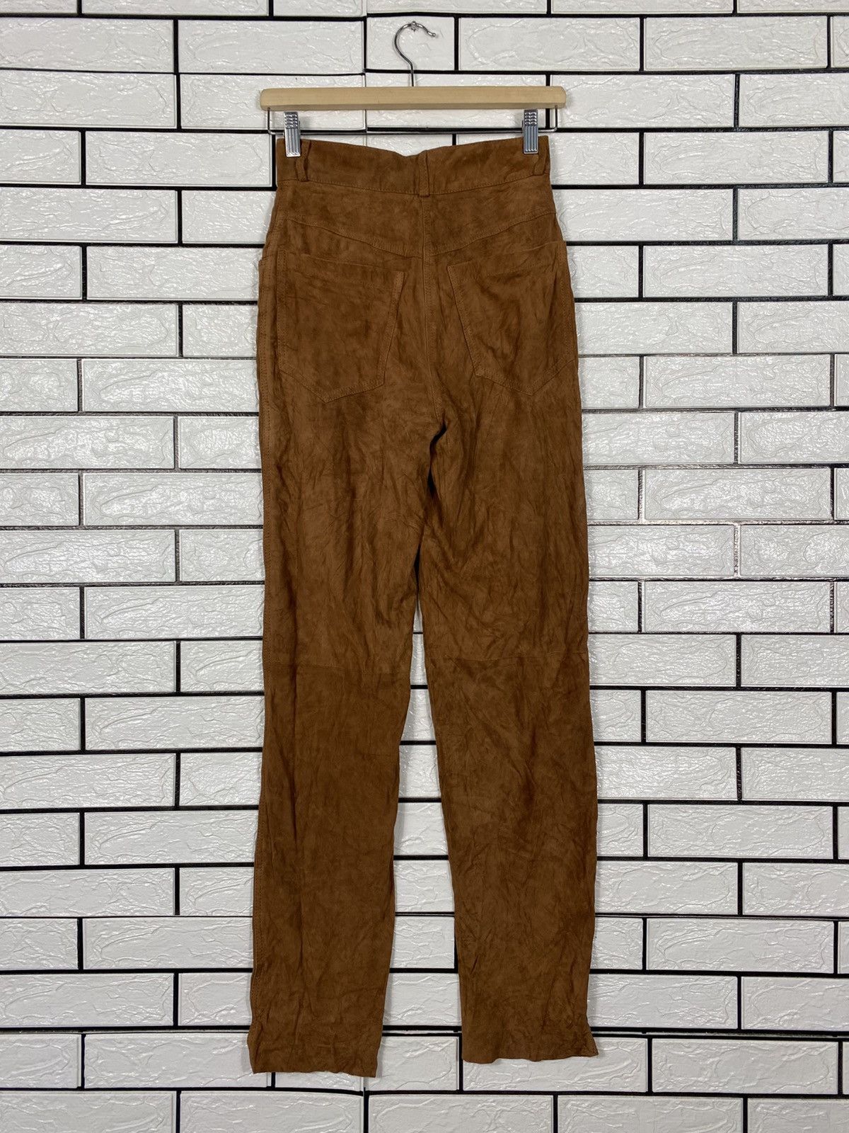 Vera Pelle Denim Intalia in Pelle Leather Biker Pants Pelle Pelle Size US 26 / EU 42 - 9 Thumbnail