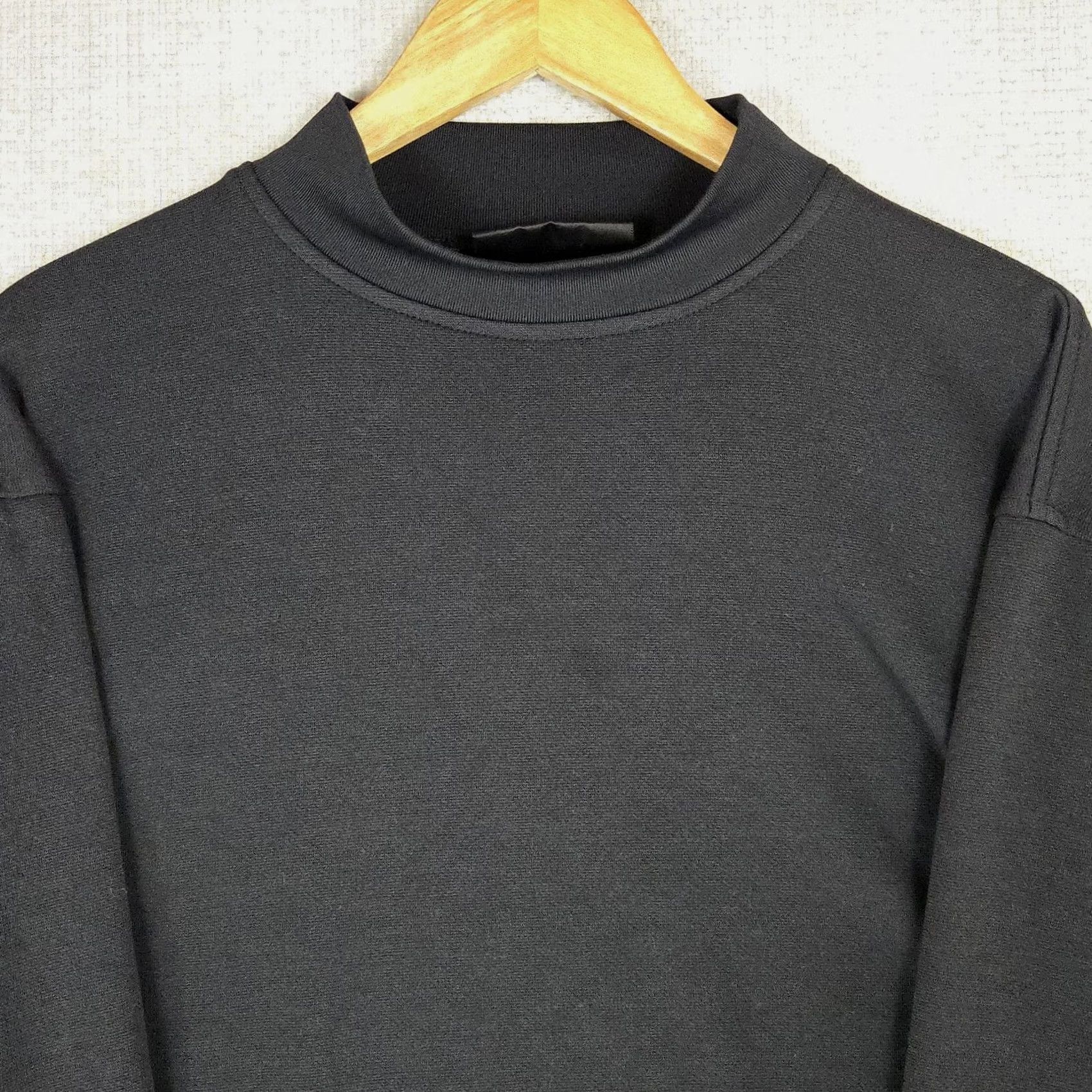 Footjoy FootJoy Shirt Mens XL Black Size Mock Neck Long Sleeve Sport Wicking USA Made Size US XL / EU 56 / 4 - 2 Thumbnail