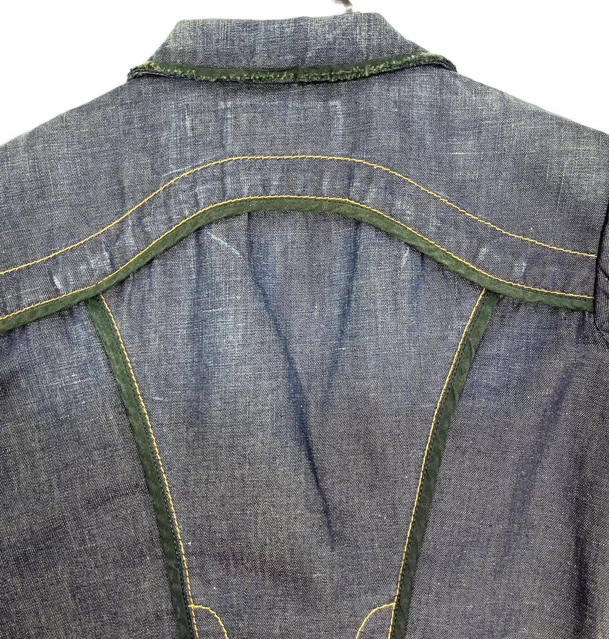 Designer × Moschino Moschino Jeans Denim Distressed Shorts Blazer Jacket Size S / US 4 / IT 40 - 13 Thumbnail