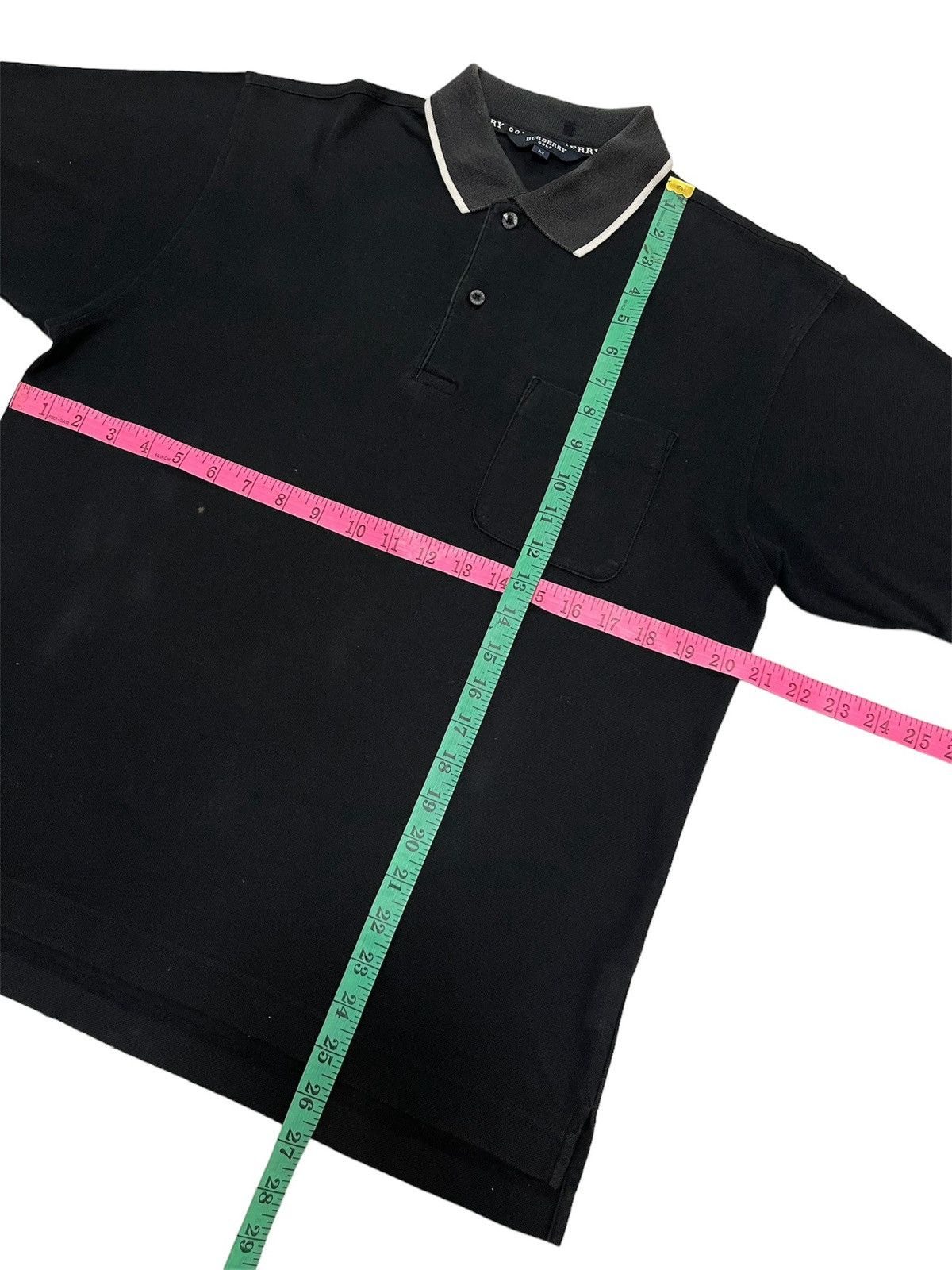 Burberry Burberry Golf Single Pocket Half Button Vintage Tee Size US S / EU 44-46 / 1 - 9 Thumbnail