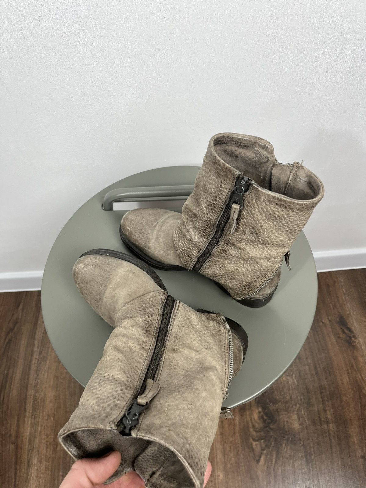 Other Womens Leather Ankle Boots Double Zip Low Heel EU 36 Size US 5.5 / IT 35.5 - 5 Thumbnail