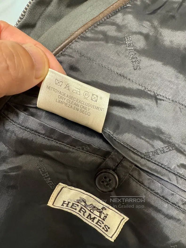 Hermes Hermes Jacket with inner leather patchwork, natural luster Size US M / EU 48-50 / 2 - 6 Thumbnail