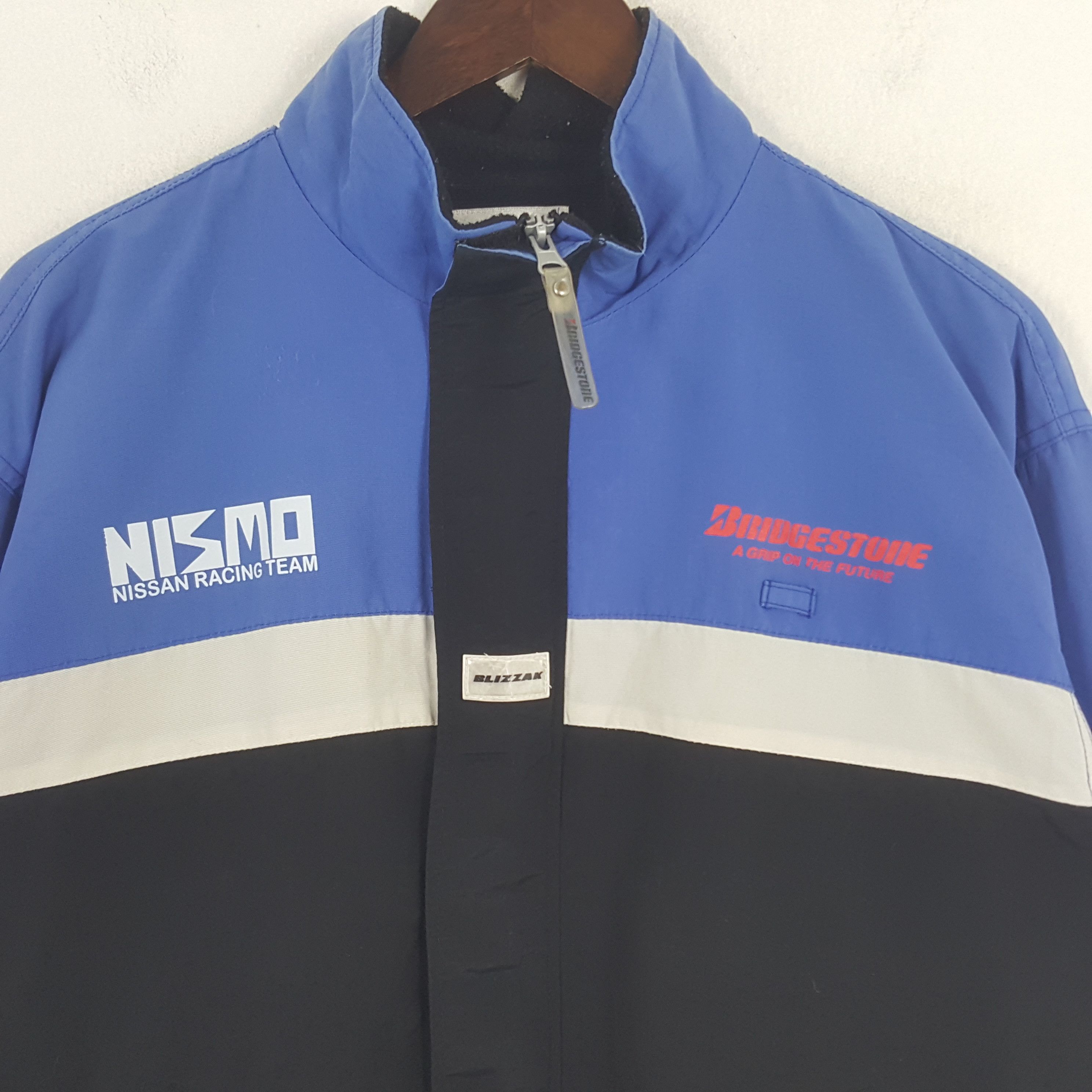 Japanese Brand × Vintage Vintage Bridgestone Custom Nissan Racing Team Worker Jacket Size US L / EU 52-54 / 3 - 4 Thumbnail