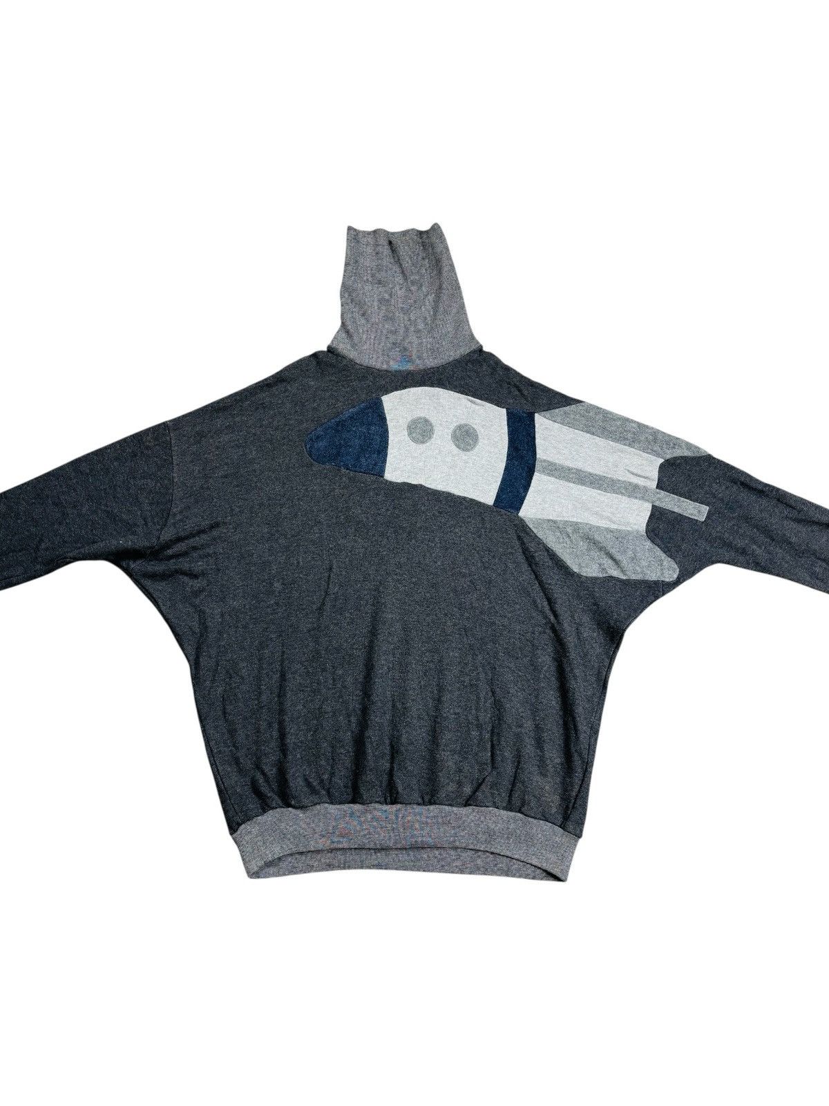 20471120 2000s Maki Hiroshige - Rocket Batwing Sweatshirt Size US M / EU 48-50 / 2 - 2 Thumbnail