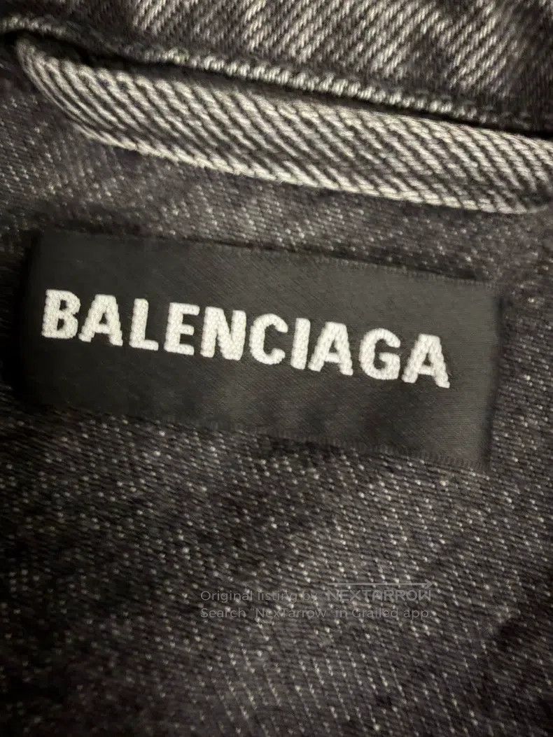 Balenciaga Balenciaga Washed Grey Denim Vest Size US M / EU 48-50 / 2 - 6 Thumbnail