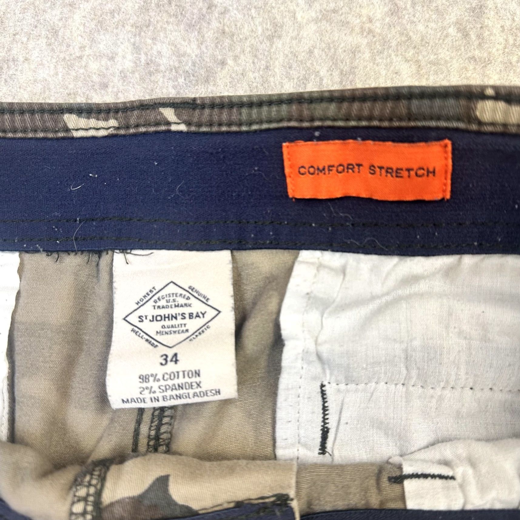 Vintage St. John's Bay Mens Cargo Shorts Camo 34 Comfort Stretch Spandex Outdoor Hiking Size US 34 / EU 50 - 5 Thumbnail