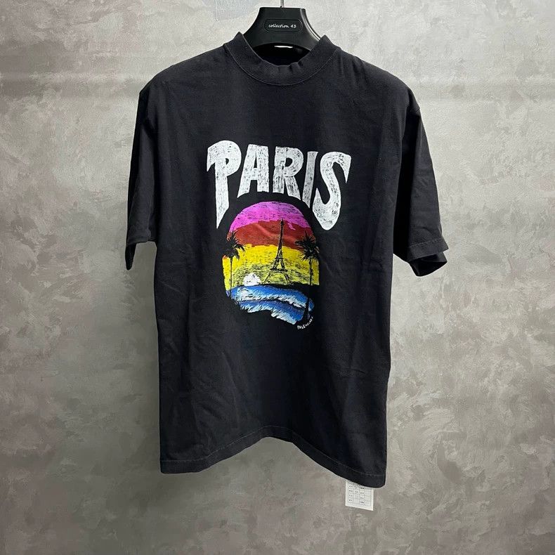 Balenciaga Balenciaga Black monogrammed architectural print crew neck Size US XXS / EU 40 - 1 Thumbnail