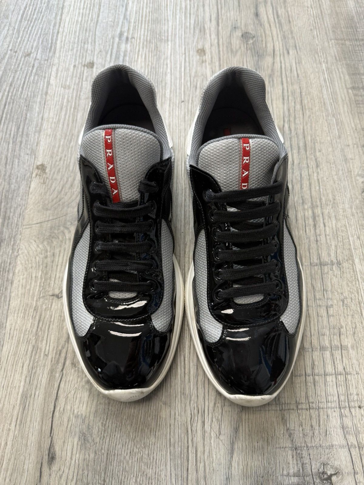 Prada Prada Cup Sneakers- Black/Grey/White Size US 12 / EU 45 - 4 Thumbnail