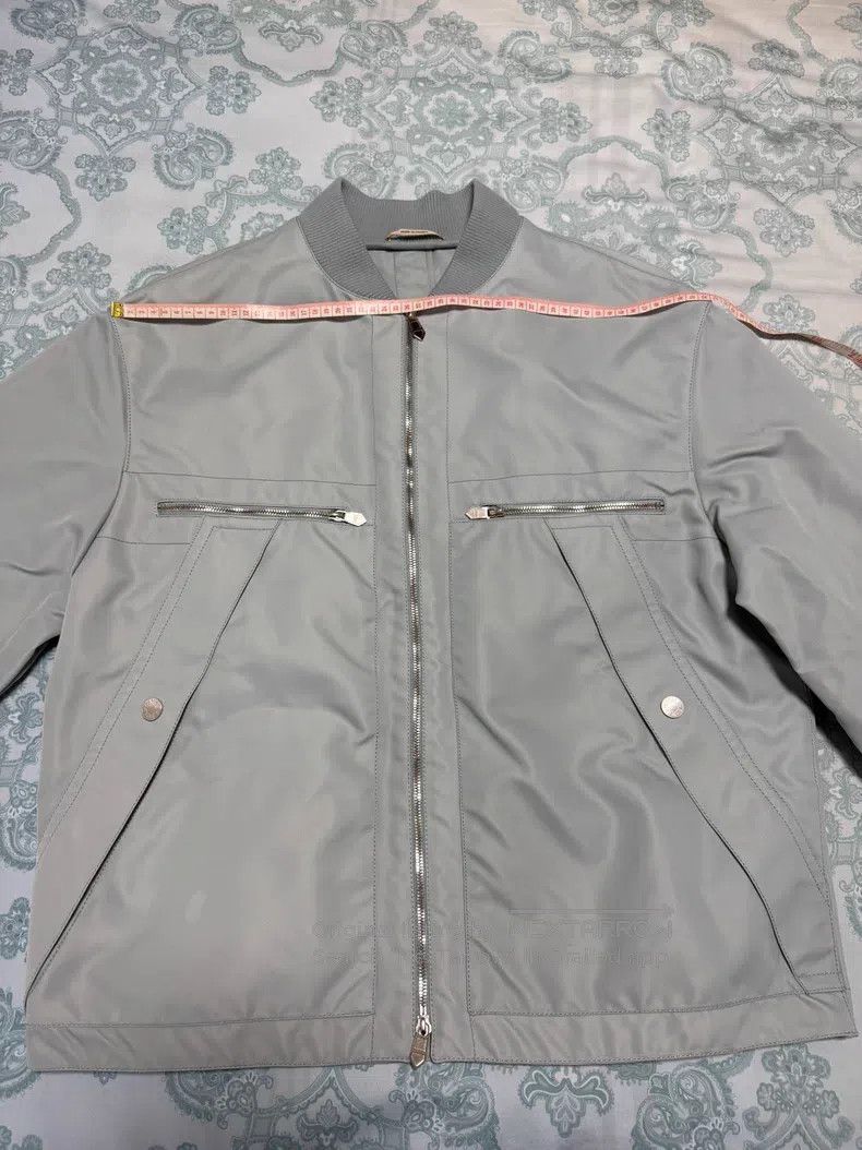 Hermes Hermes Jacket coat, tech fabric, leather-like texture, ice Size US L / EU 52-54 / 3 - 3 Thumbnail