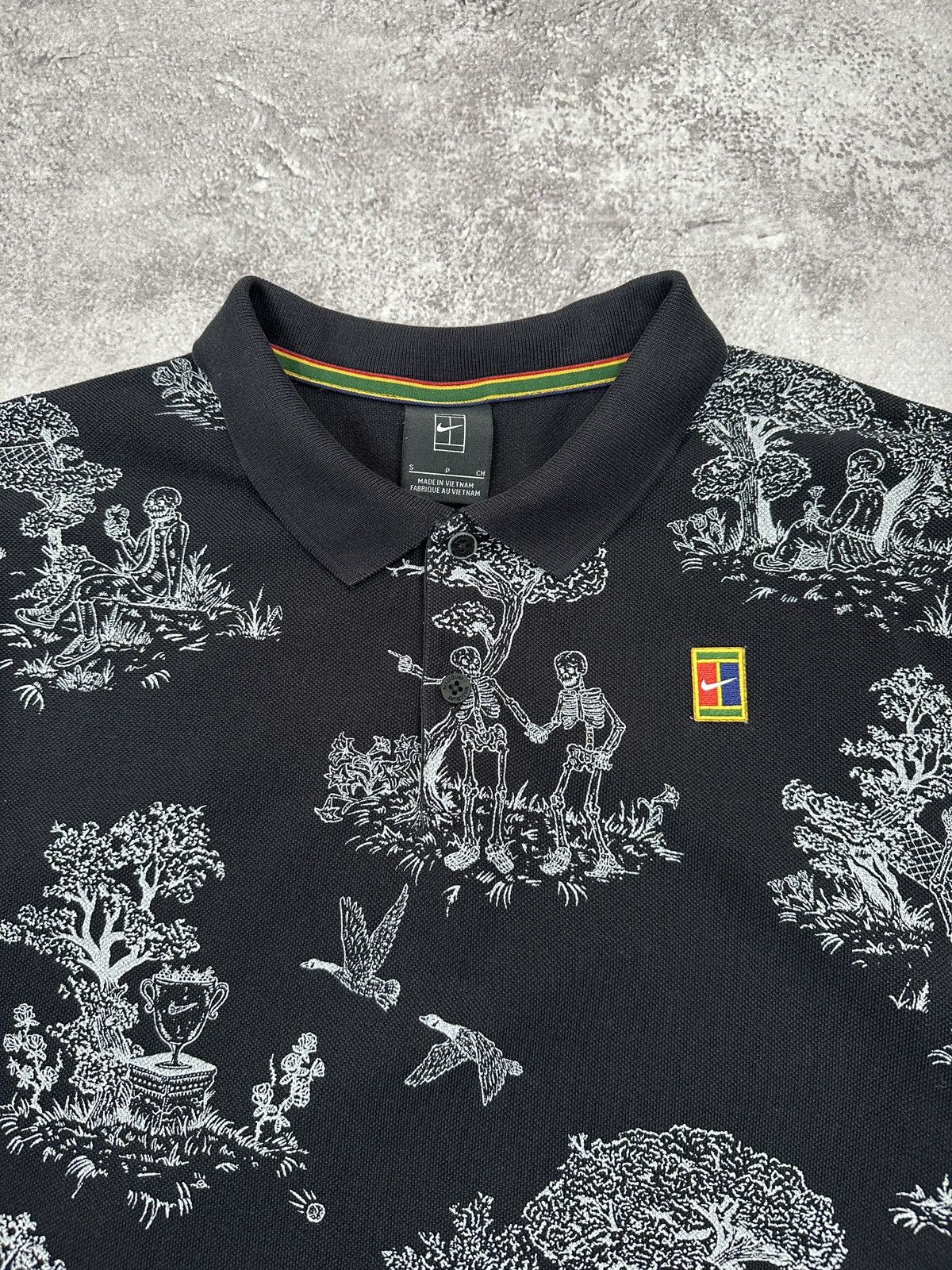 Nike Nike x Andre Agassi Polo T-Shirt Challenge Court Skeleton Size US S / EU 44-46 / 1 - 2 Thumbnail