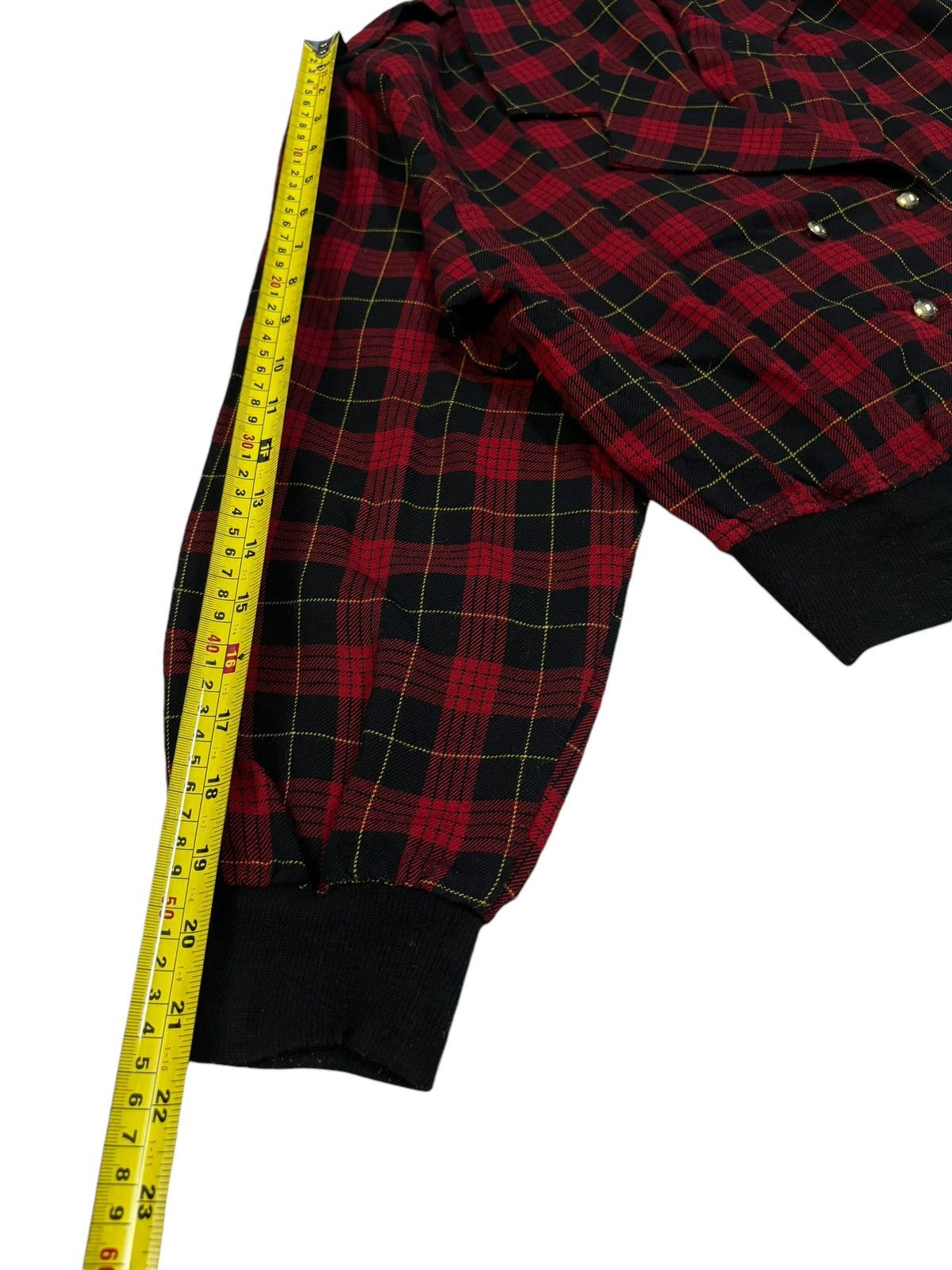 Seditionaries Japanese Brand Cropped Plaid Tartan Gothic Punk Style Jacket Size M / US 6-8 / IT 42-44 - 10 Thumbnail