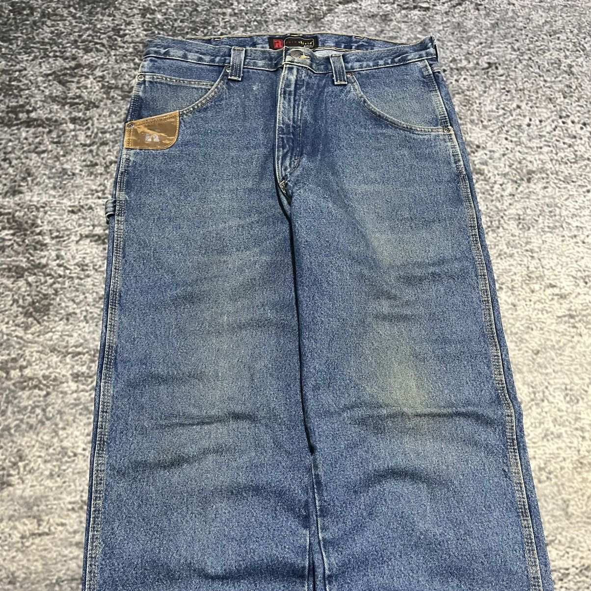 Wrangler VINTAGE WRANGLER BAGGY LOOSE FIT CARPENTER WORKWEAR JEANS Size US 36 / EU 52 - 7 Thumbnail