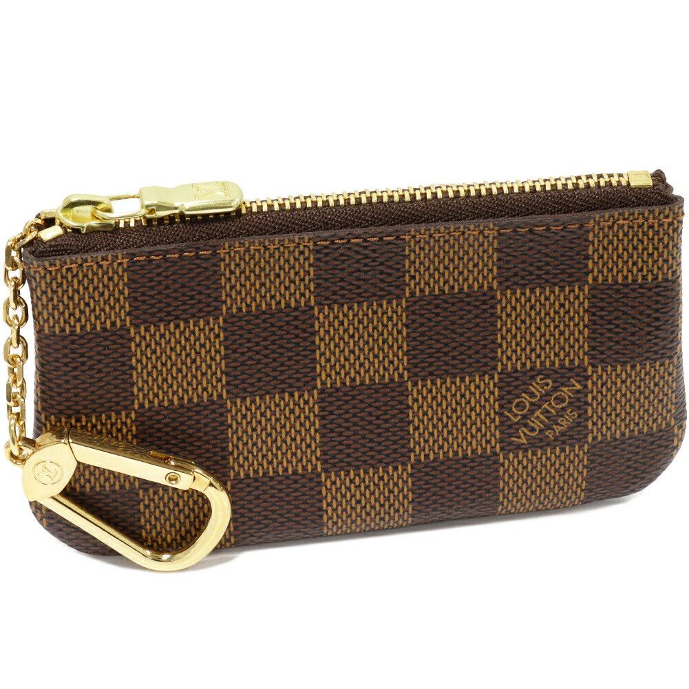Louis Vuitton Louis Vuitton Louis Vuitton Damier Pochette Clé 2way coin case key case N62658 Canvas Coin Case N62658 DUTY FREE for USA Size ONE SIZE - 1 Thumbnail