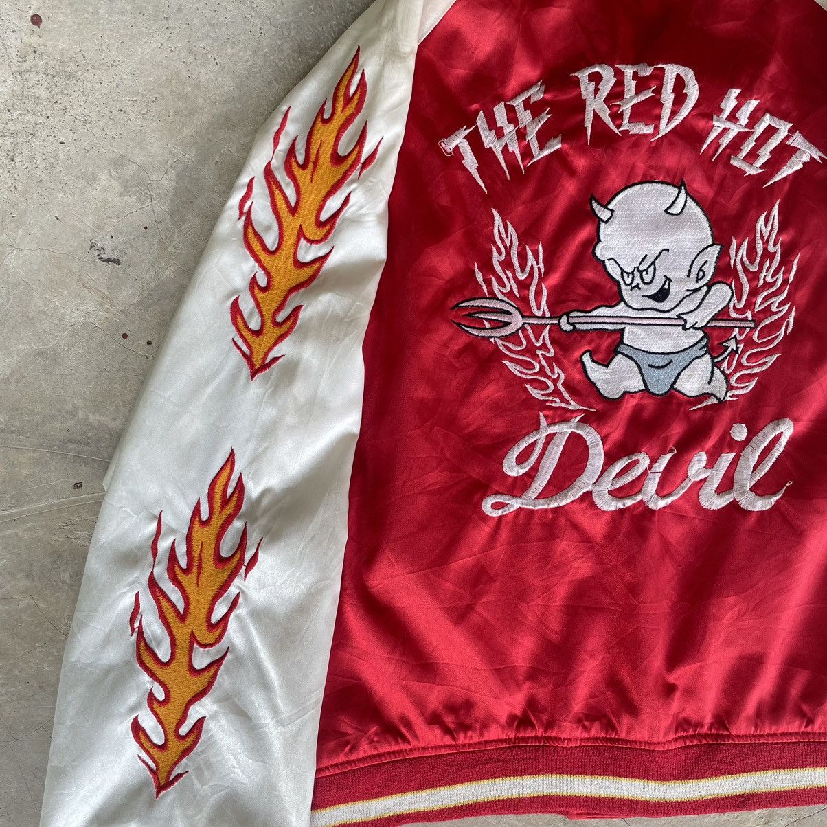 Hysteric Glamour Red Hot Devil Flame Embroidery Sukajan Souvier Bomber Jacket Size US S / EU 44-46 / 1 - 15 Thumbnail