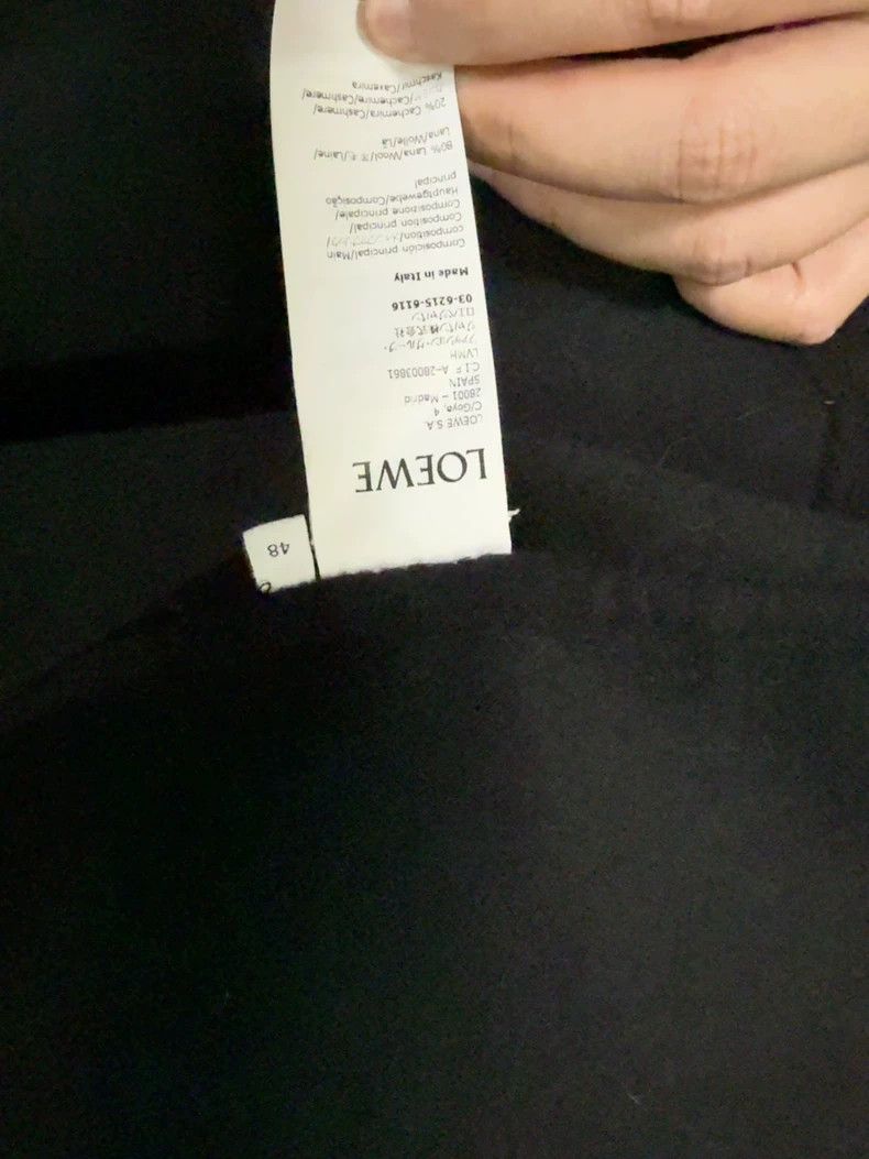 Loewe LOEWE Solid color lapel single-breasted long sleeve jacket Size L / US 10 / IT 46 - 9 Thumbnail