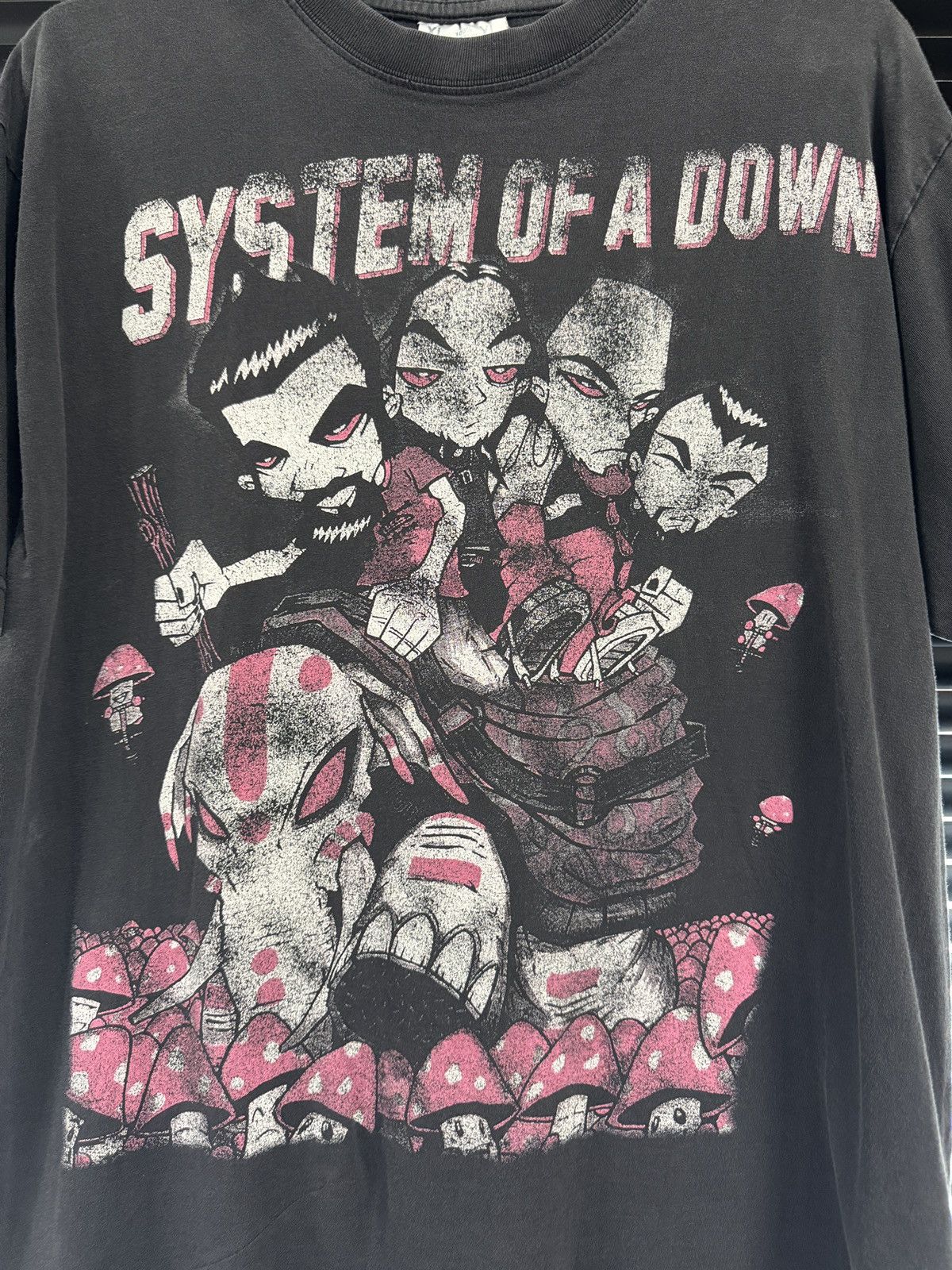 Band Tees Vintage System Of A Down Cartoon Shirt Size US L / EU 52-54 / 3 - 3 Thumbnail