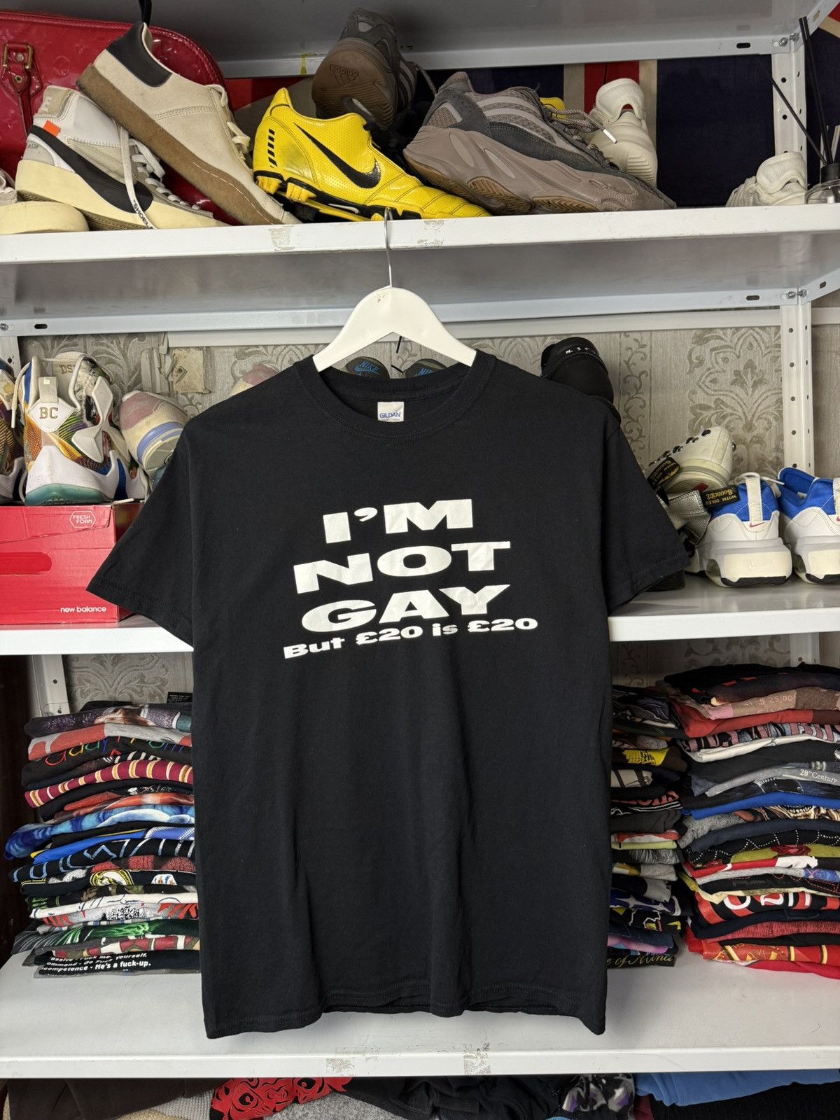 Other Vintage Humor T Shirt “ I’m not Gay Bat 20€ is 20€ “ Size US M / EU 48-50 / 2 - 14 Thumbnail