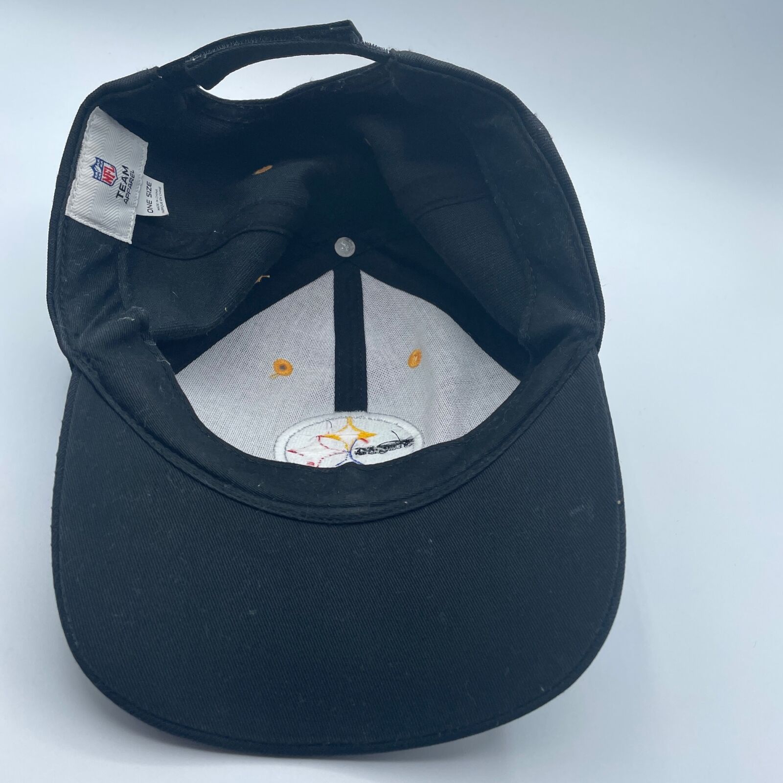 NFL Pittsburgh Steelers NFL Team Apparel Black Hat OS Mens Size ONE SIZE - 6 Thumbnail