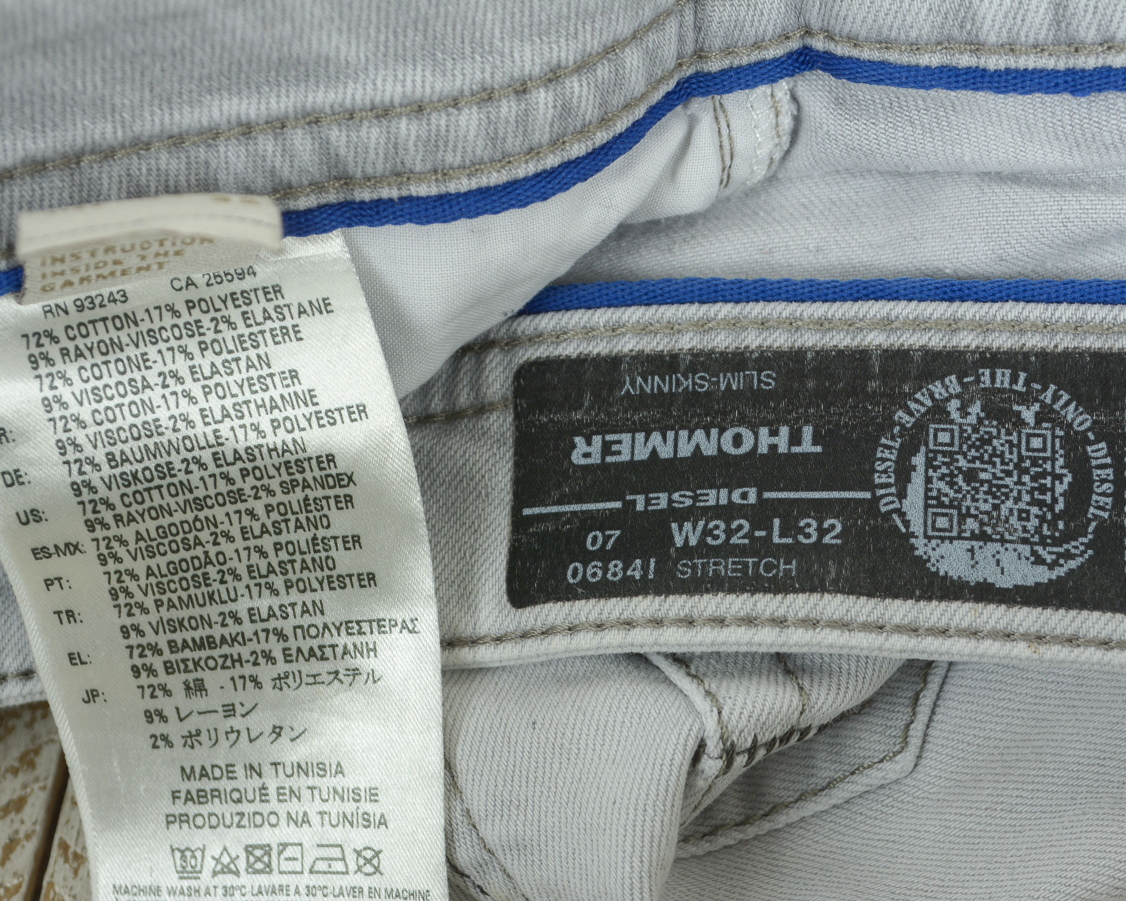 Diesel Thommer Mens W32 L32 Slim Skinny Jeans Denim Pants Trousers Size US 32 / EU 48 - 6 Thumbnail