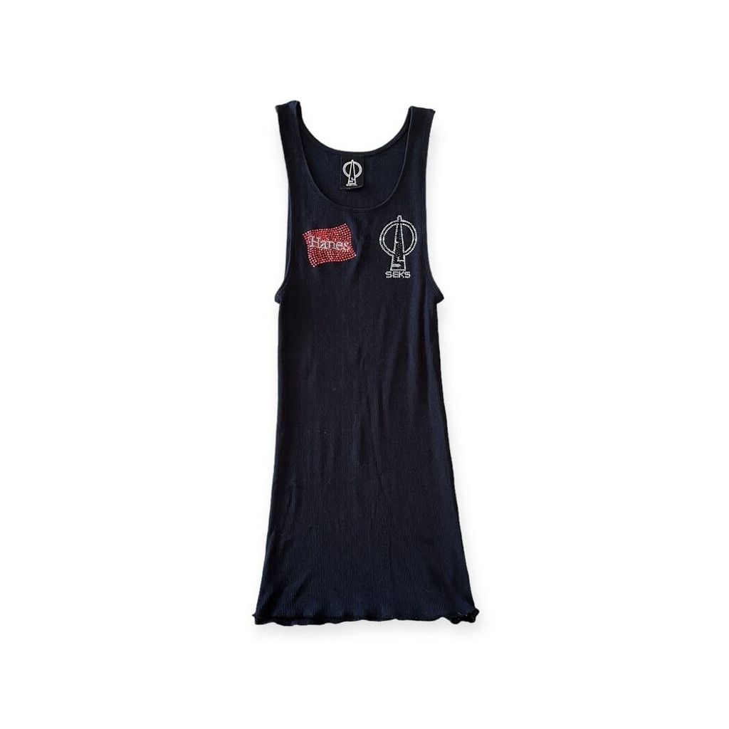 Hanes SEKS x Hanes Black Tank Large Size L / US 10 / IT 46 - 1 Thumbnail