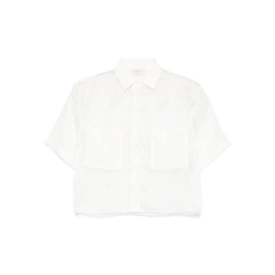 Mazzarelli MAZZARELLI Women Shirts B215 1 VIOLA WHITE Size L / US 10 / IT 46 - 1 Thumbnail