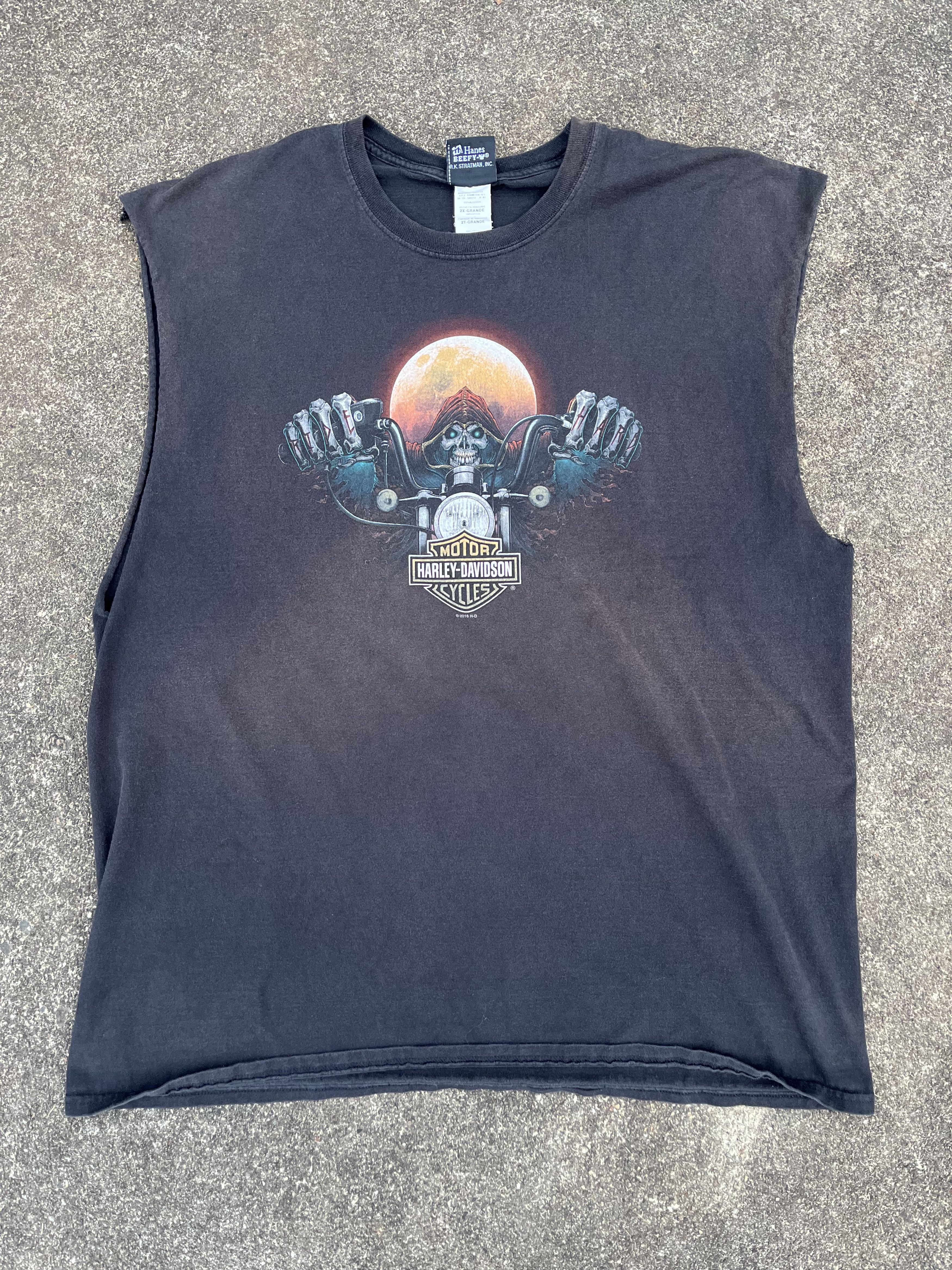 Harley Davidson Black Harley Davidson cutoff T shirt Size US XXL / EU 58 / 5 - 1 Thumbnail