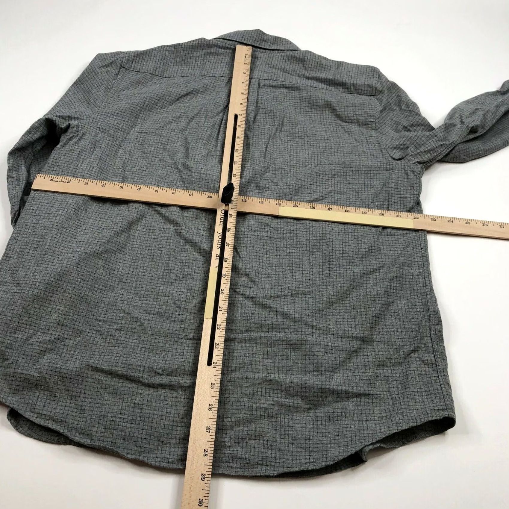 Everlane Everlane Gray Button-Up Shirt Mens Large 17/35 Casual Long Sleeve Cotton Regular Fit Leather? Size US L / EU 52-54 / 3 - 3 Thumbnail