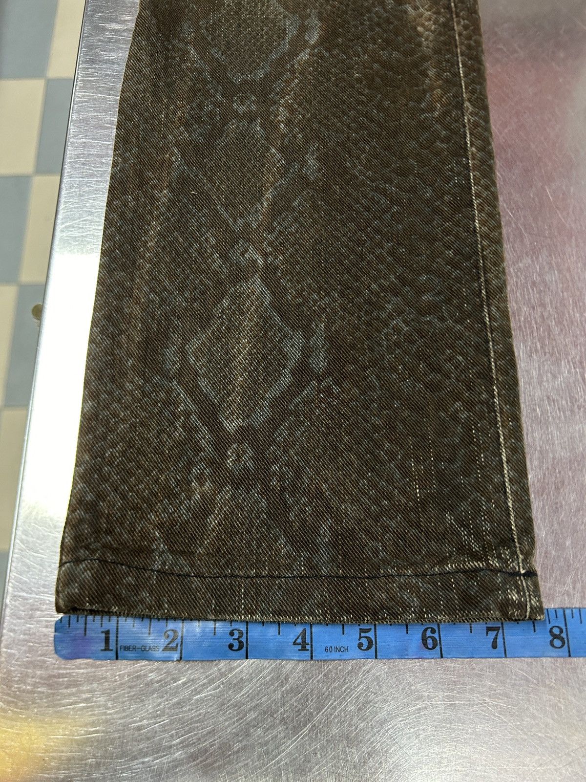 5351 POUR LES HOMMES × Japanese Brand Vintage 5351 Pour Les Hommes Snake Print Jeans Size US 28 / EU 44 - 18 Thumbnail